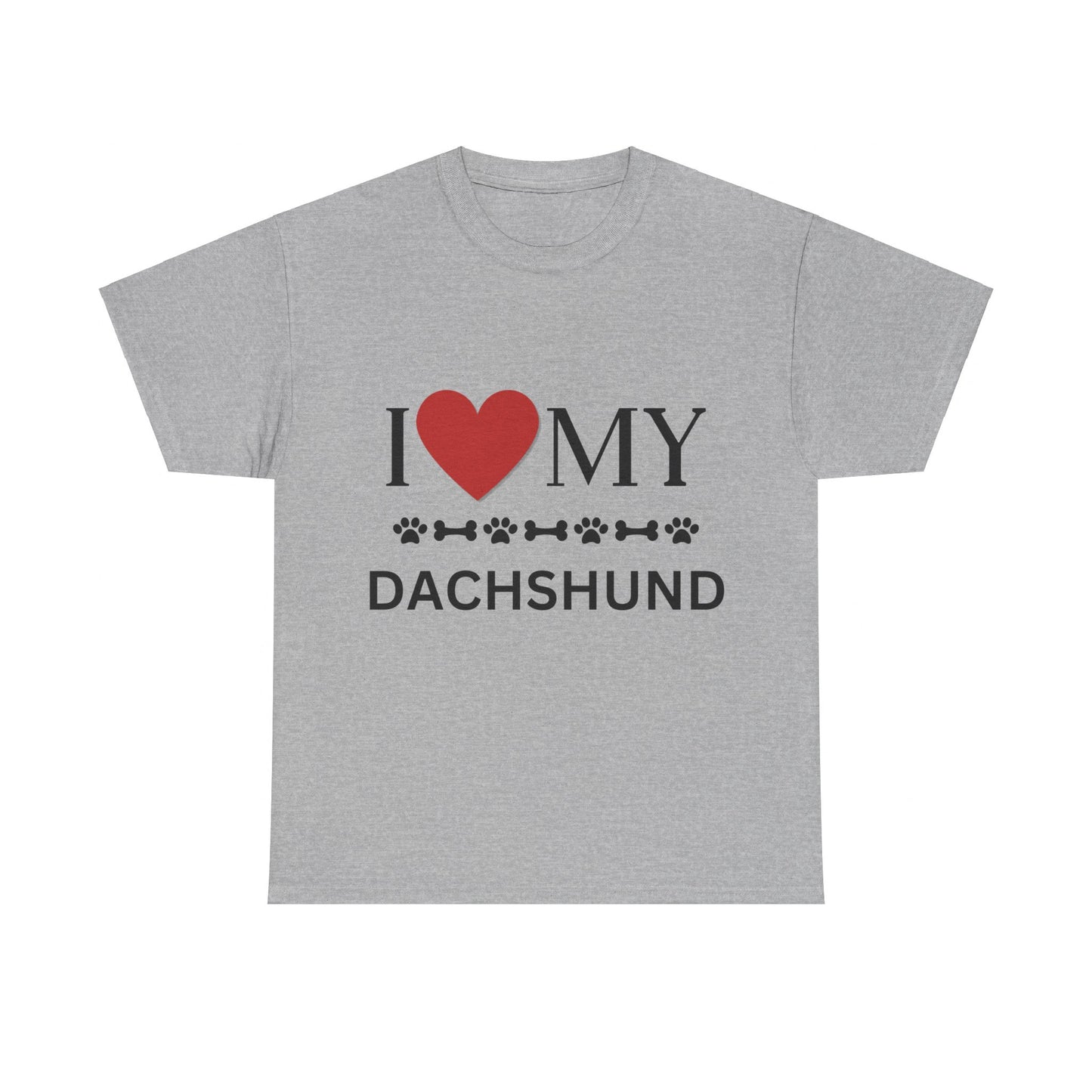 Love my Dachshund - Unisex Heavy Cotton Tee