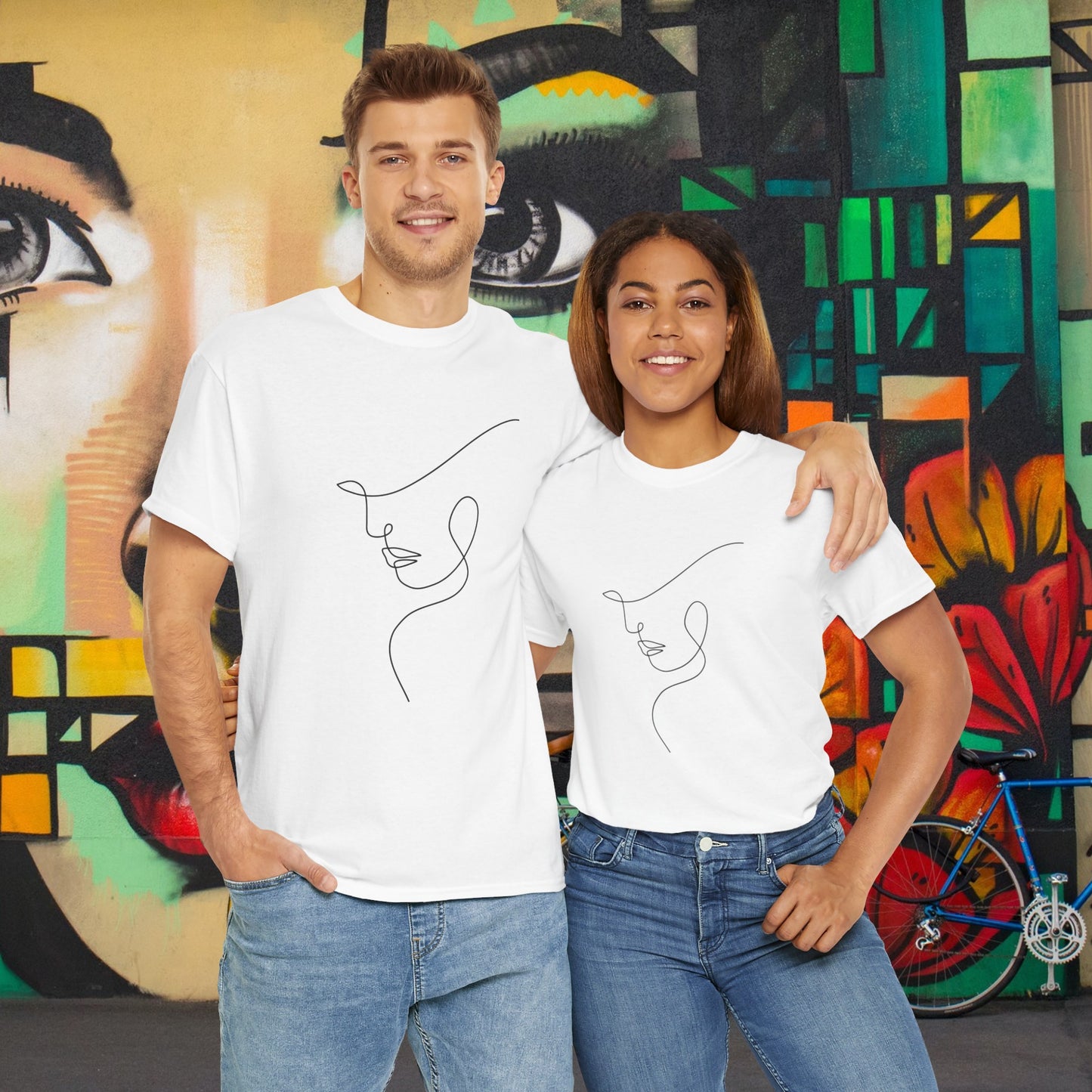Woman Face - Unisex Heavy Cotton Tee