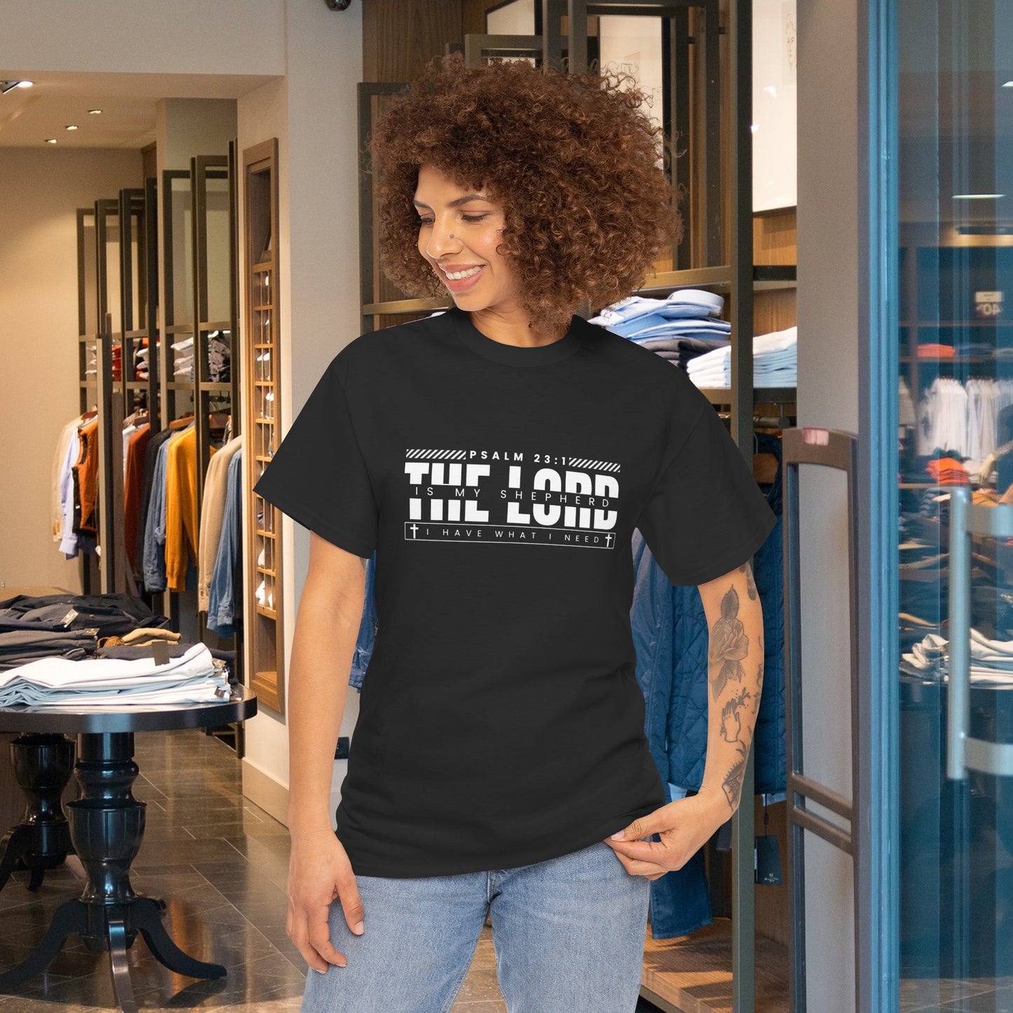 The Lord is My Shepherd - Unisex Heavy Cotton Tee