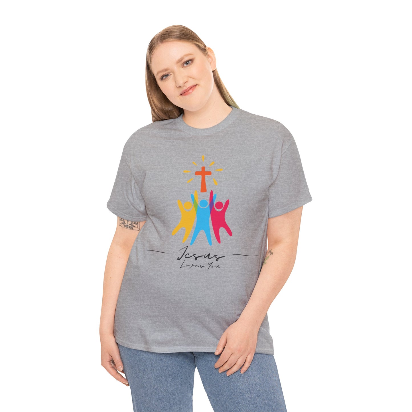 Jesus Loves You - Unisex Heavy Cotton Tee