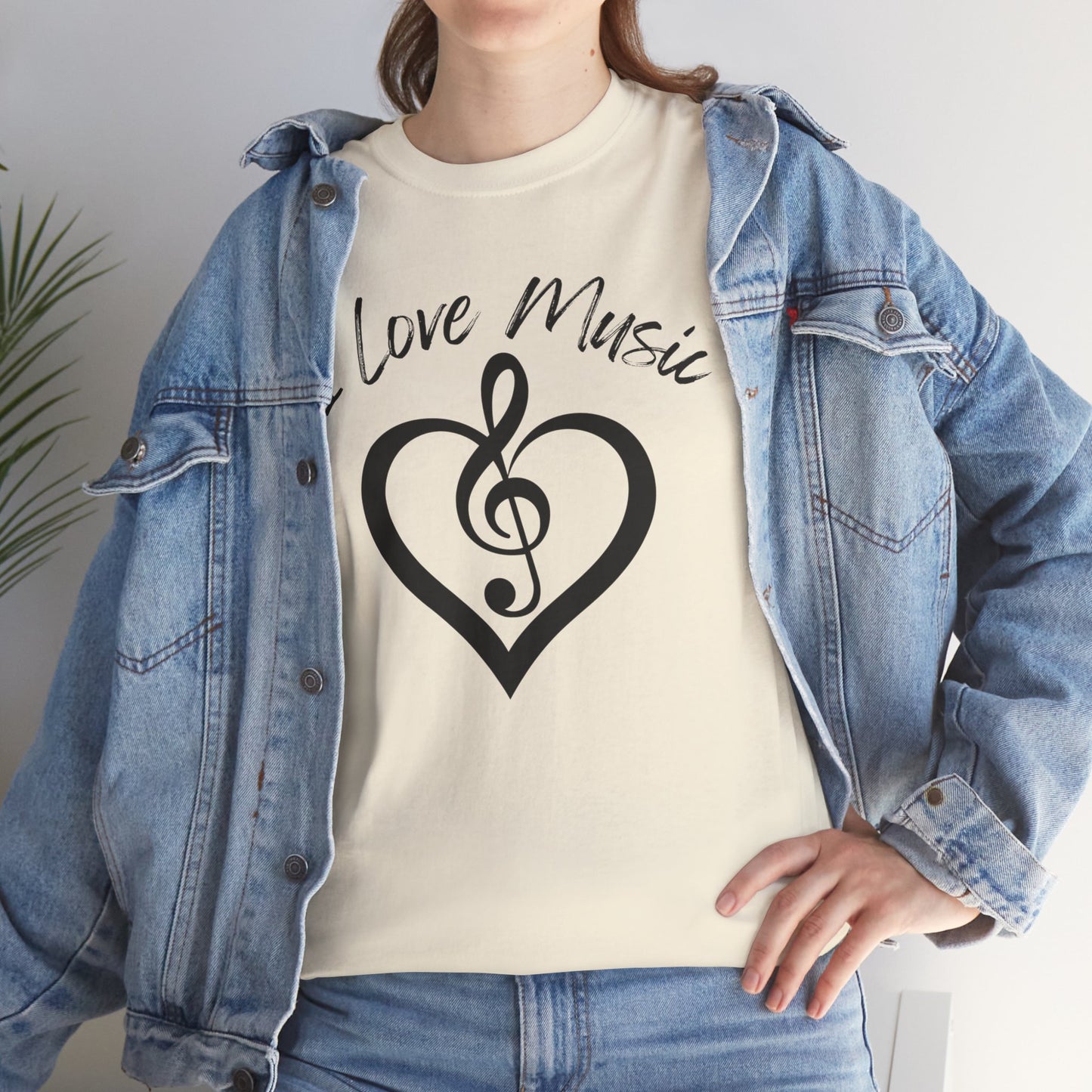 I Love Music - Unisex Heavy Cotton Tee