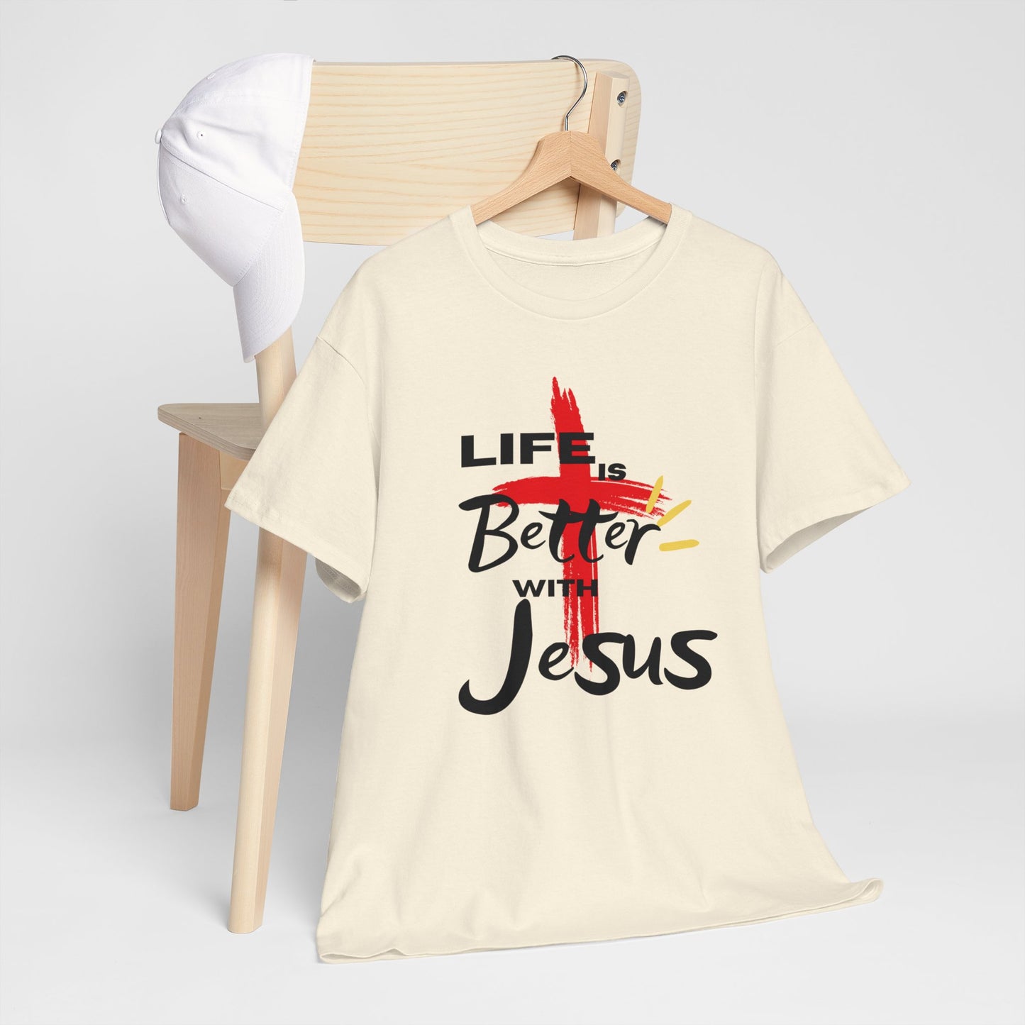 Life is Better with Jesus - Unisex Heavy Cotton Tee