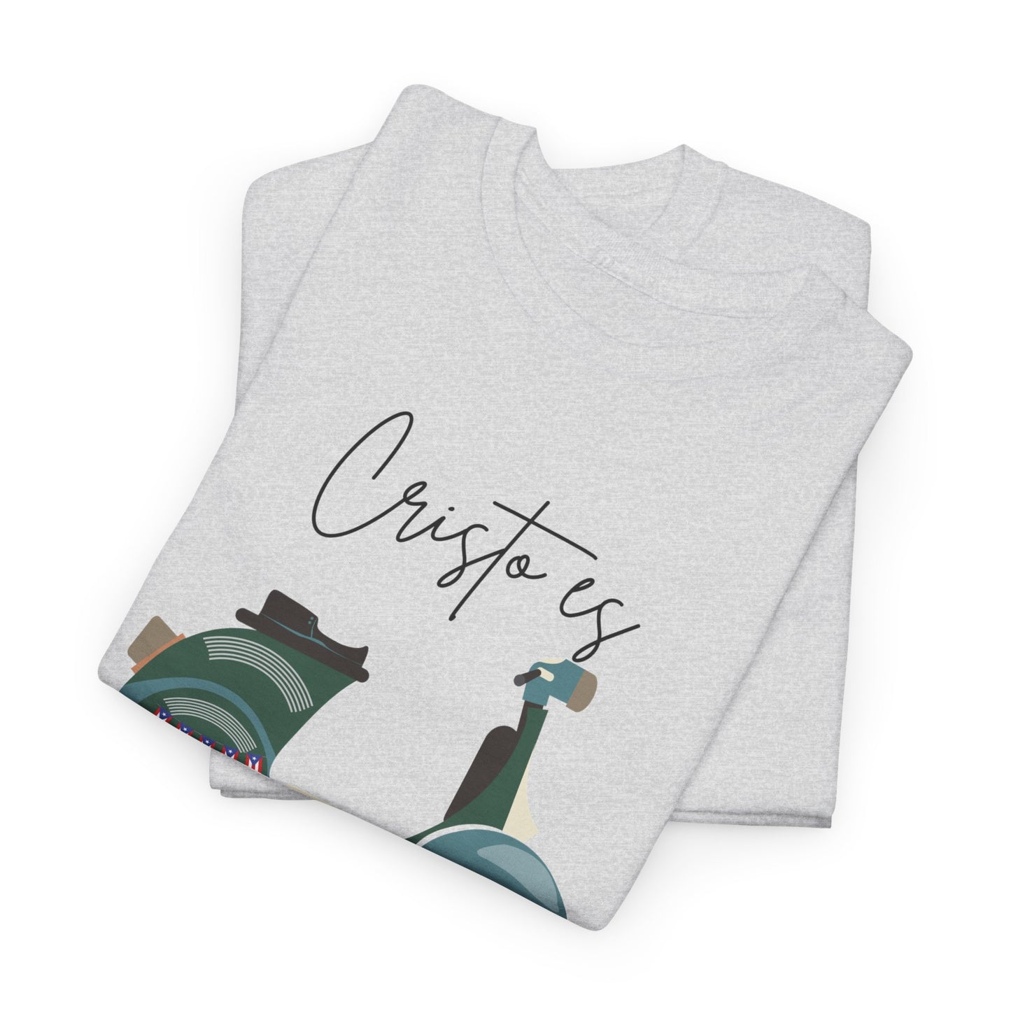 Cristo es - PR Flag Spanish - Unisex Heavy Cotton Tee