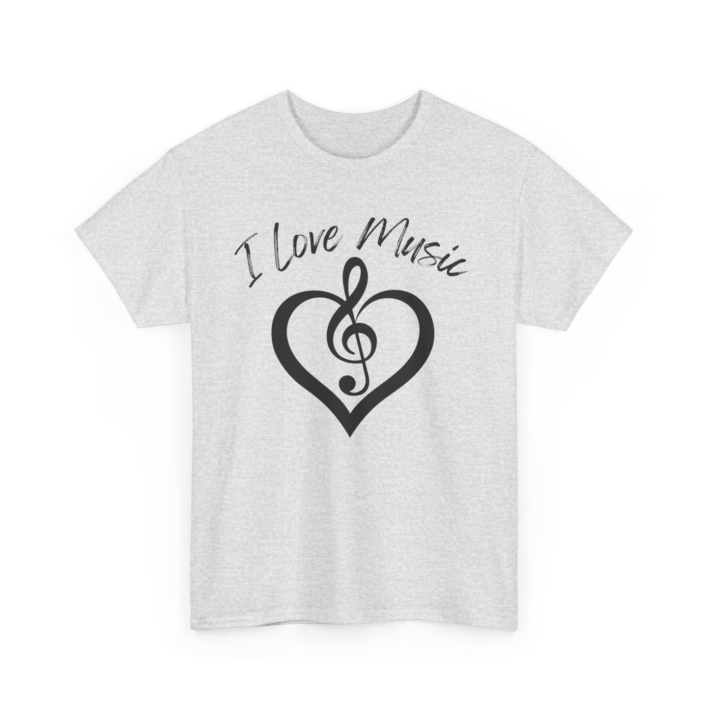 I Love Music - Unisex Heavy Cotton Tee