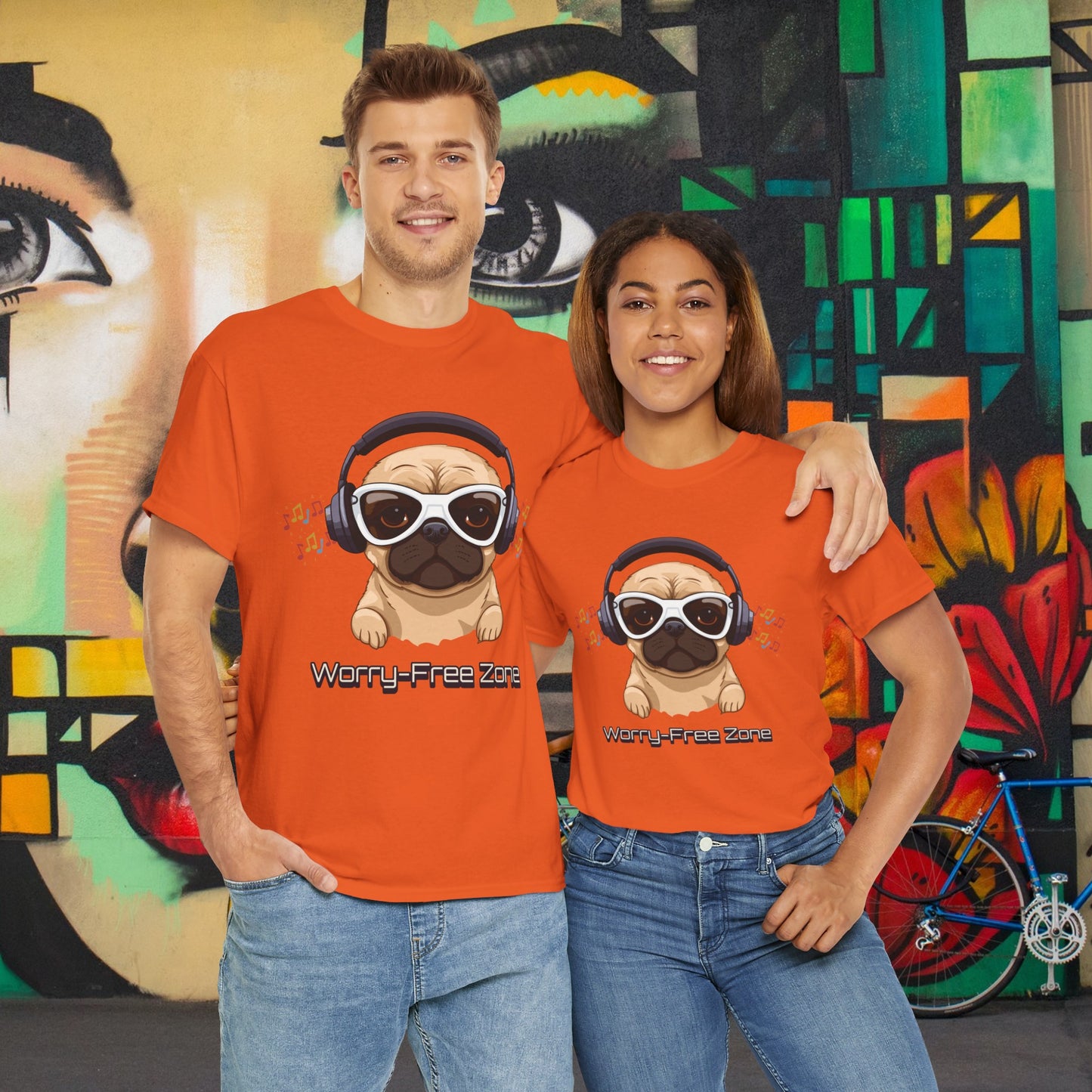 Worry-Free Zone - Unisex Heavy Cotton Tee