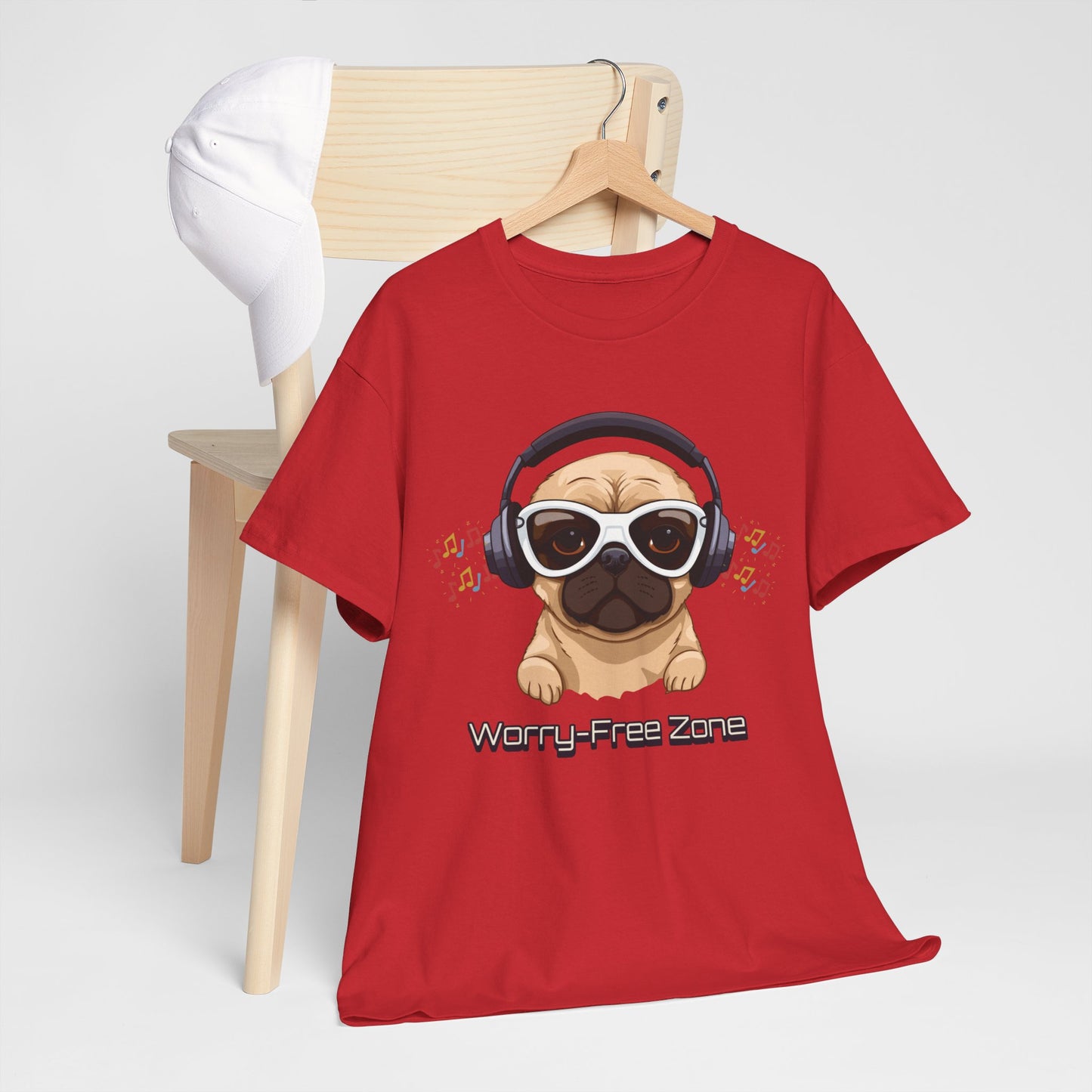Worry-Free Zone - Unisex Heavy Cotton Tee