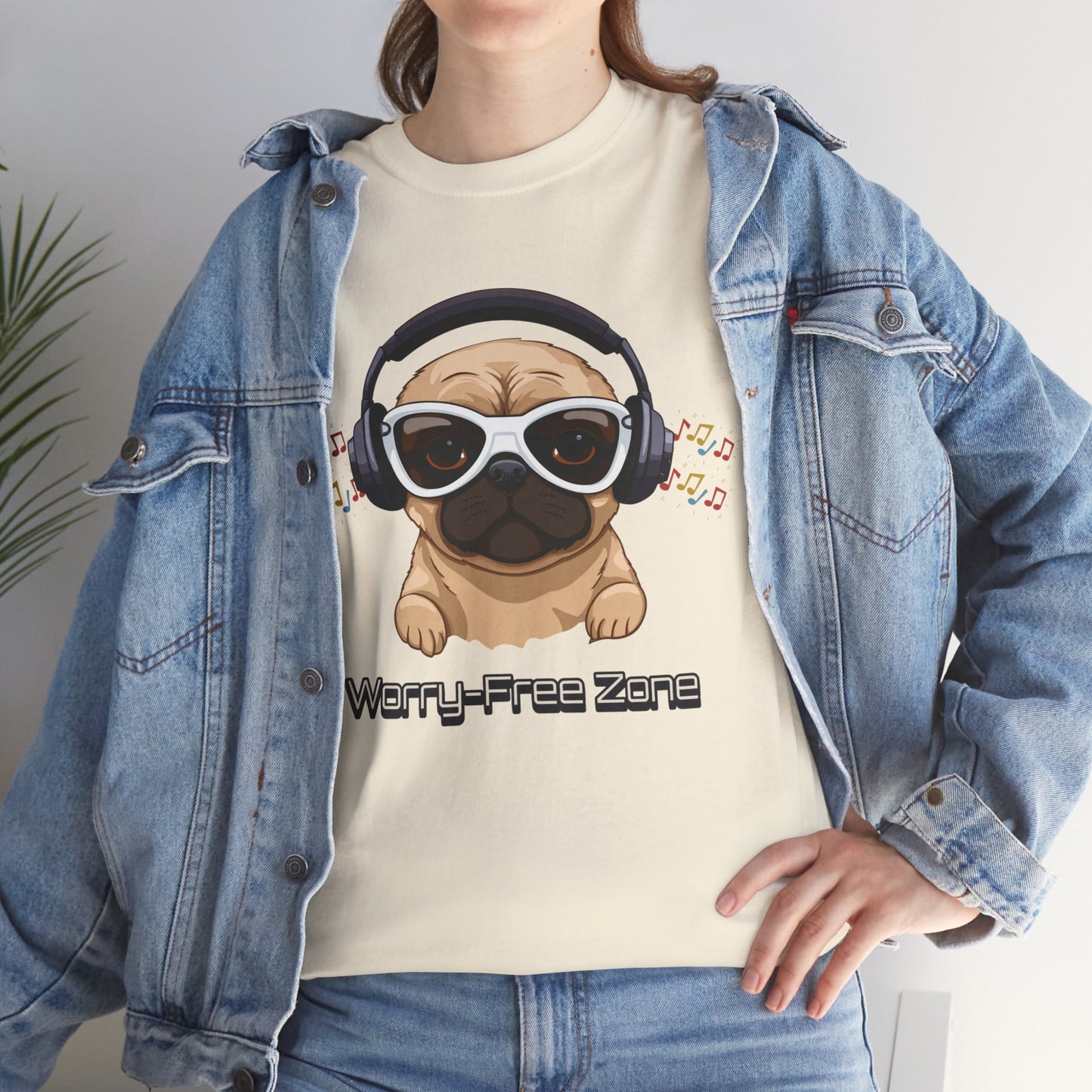 Worry-Free Zone - Unisex Heavy Cotton Tee
