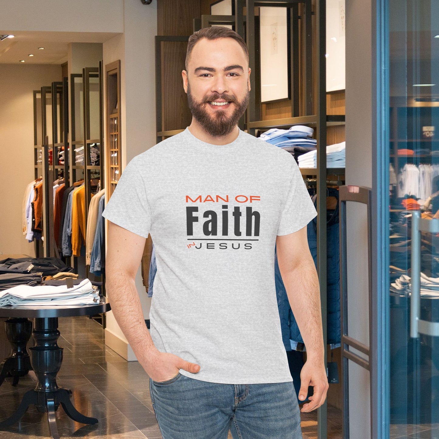 Christian Tee - Man of Faith