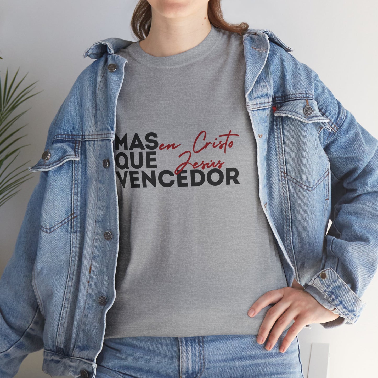 Christian Tee - Mas que vencedor en Cristo Jesus