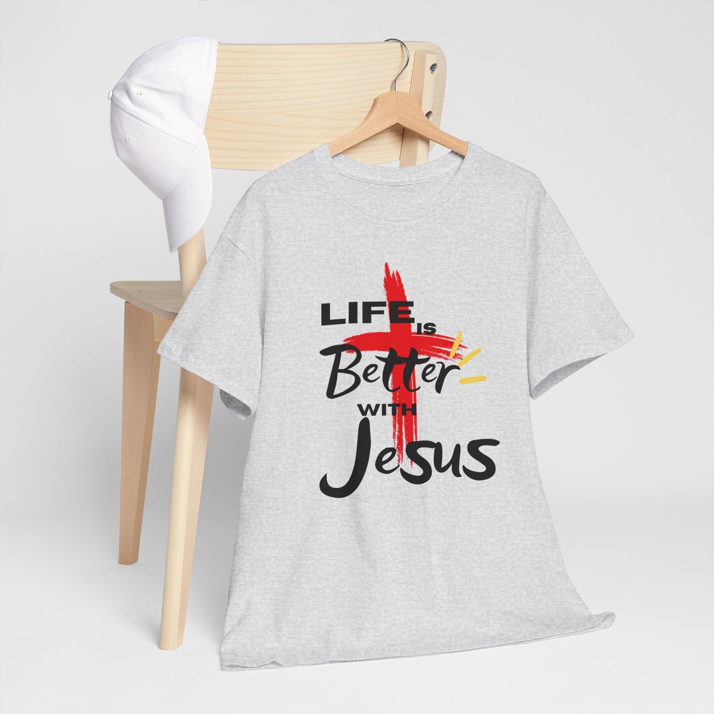 Life is Better with Jesus - Unisex Heavy Cotton Tee