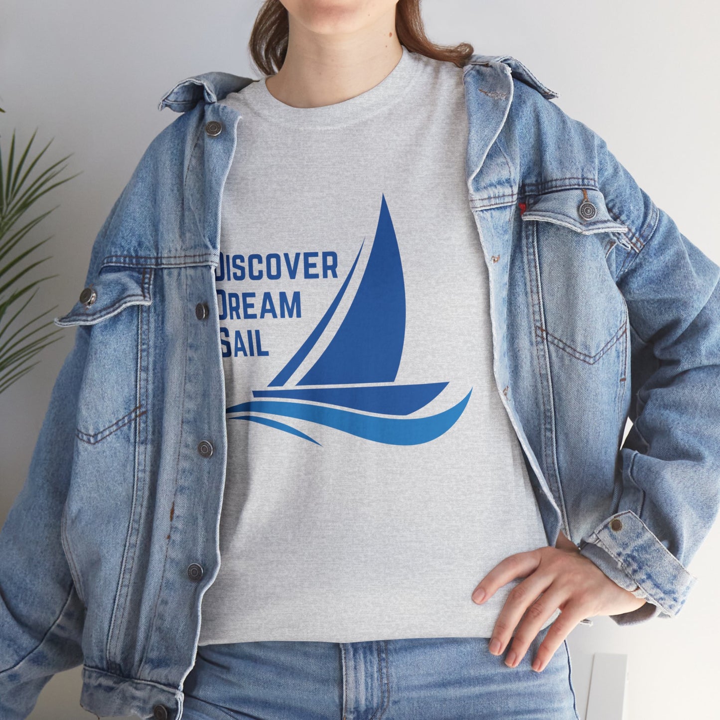 Discover Dream Sail - Unisex Heavy Cotton Tee