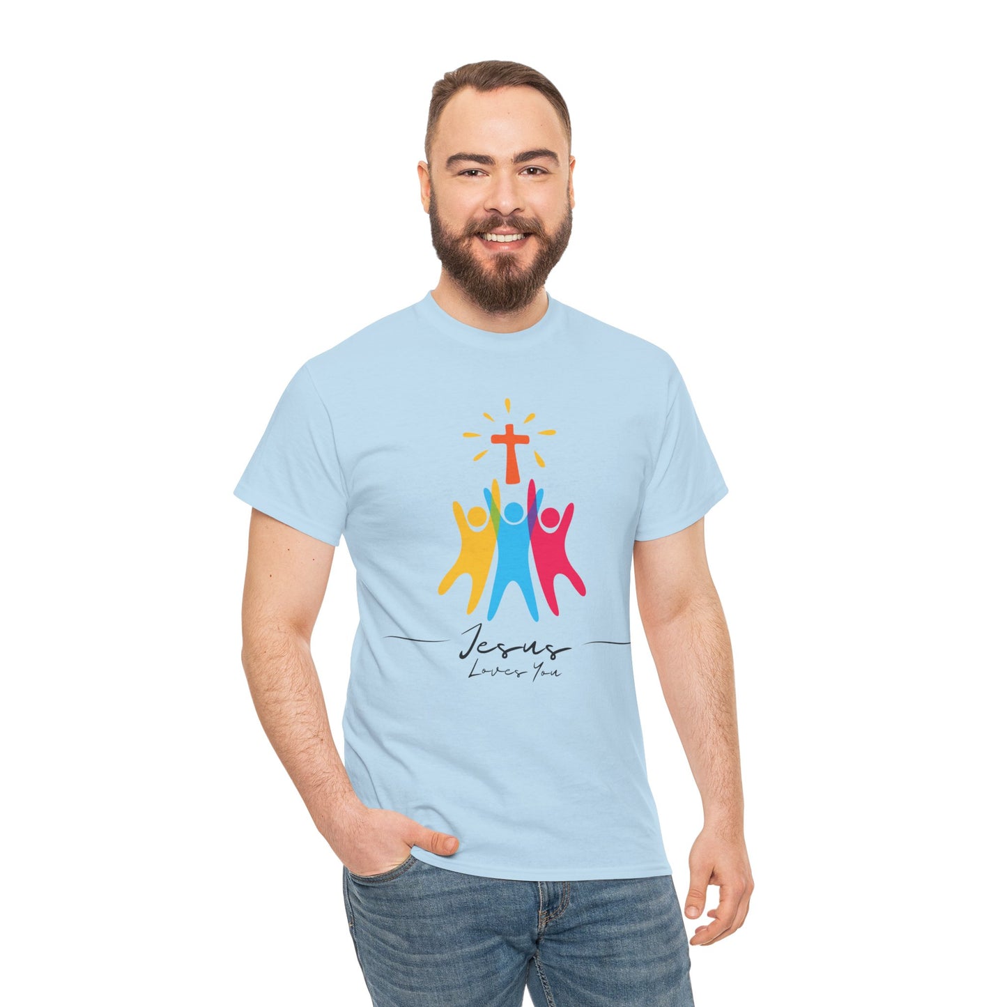 Jesus Loves You - Unisex Heavy Cotton Tee