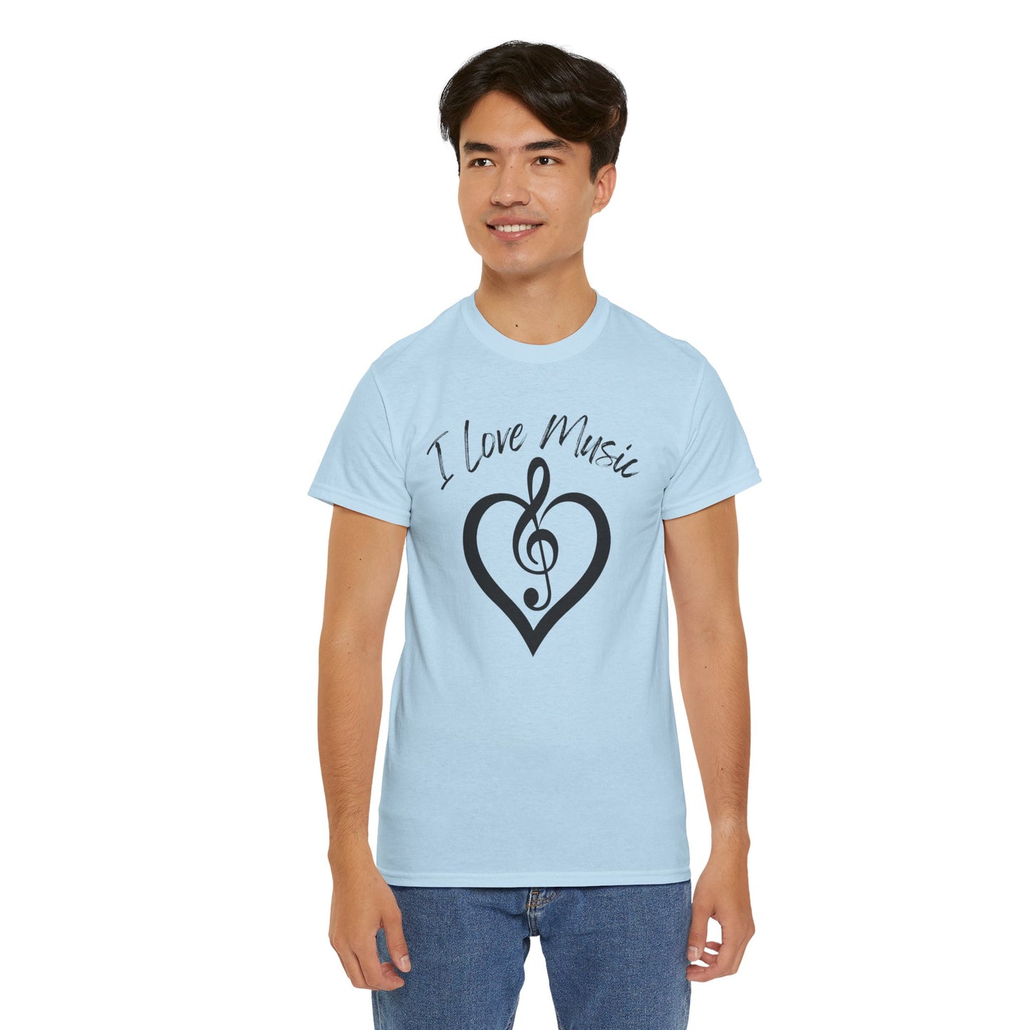 I Love Music - Unisex Heavy Cotton Tee