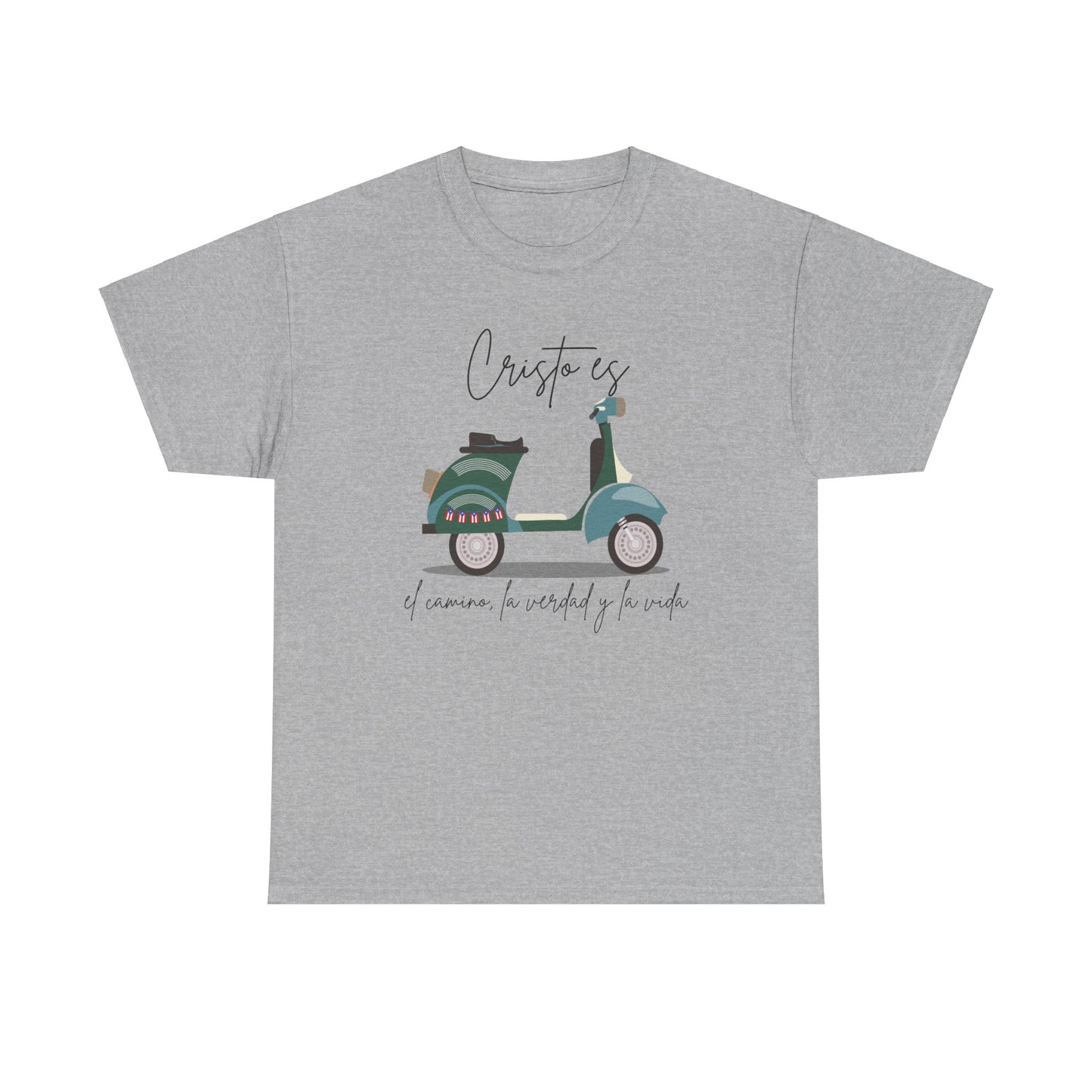 Cristo es - PR Flag Spanish - Unisex Heavy Cotton Tee