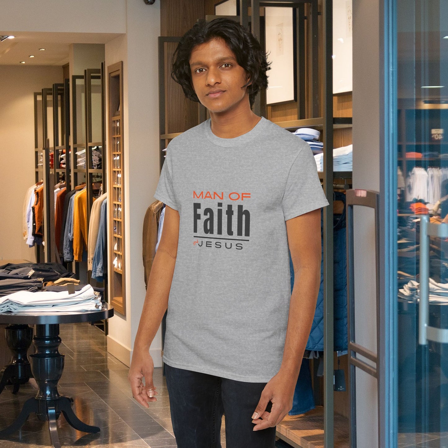 Christian Tee - Man of Faith