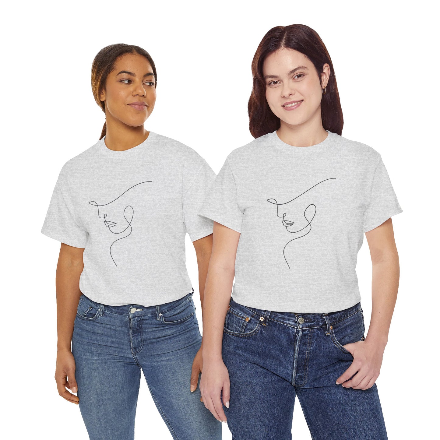 Woman Face - Unisex Heavy Cotton Tee