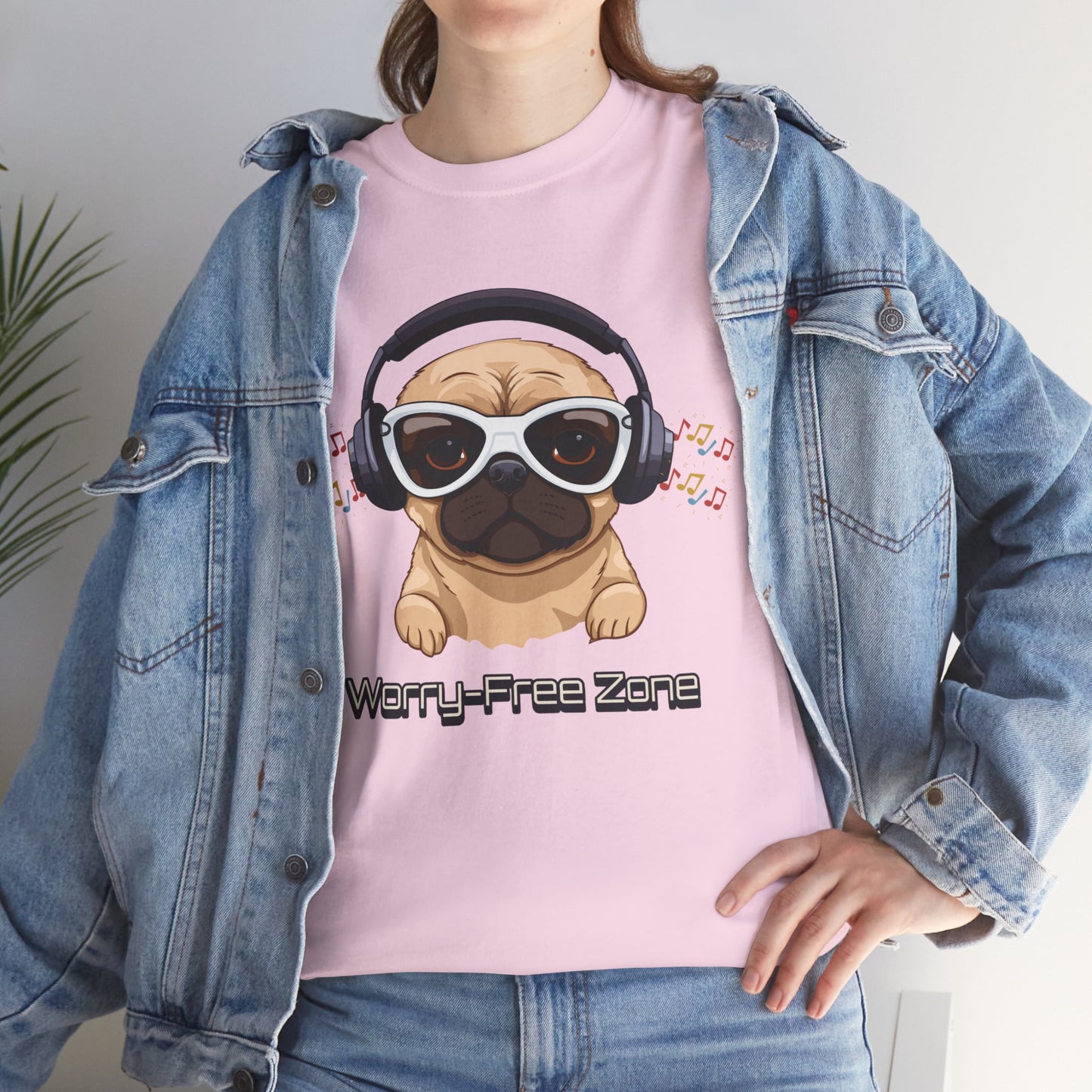 Worry-Free Zone - Unisex Heavy Cotton Tee