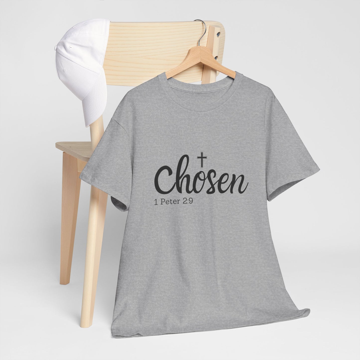 Religious Tee with 'Chosen by God' Quote