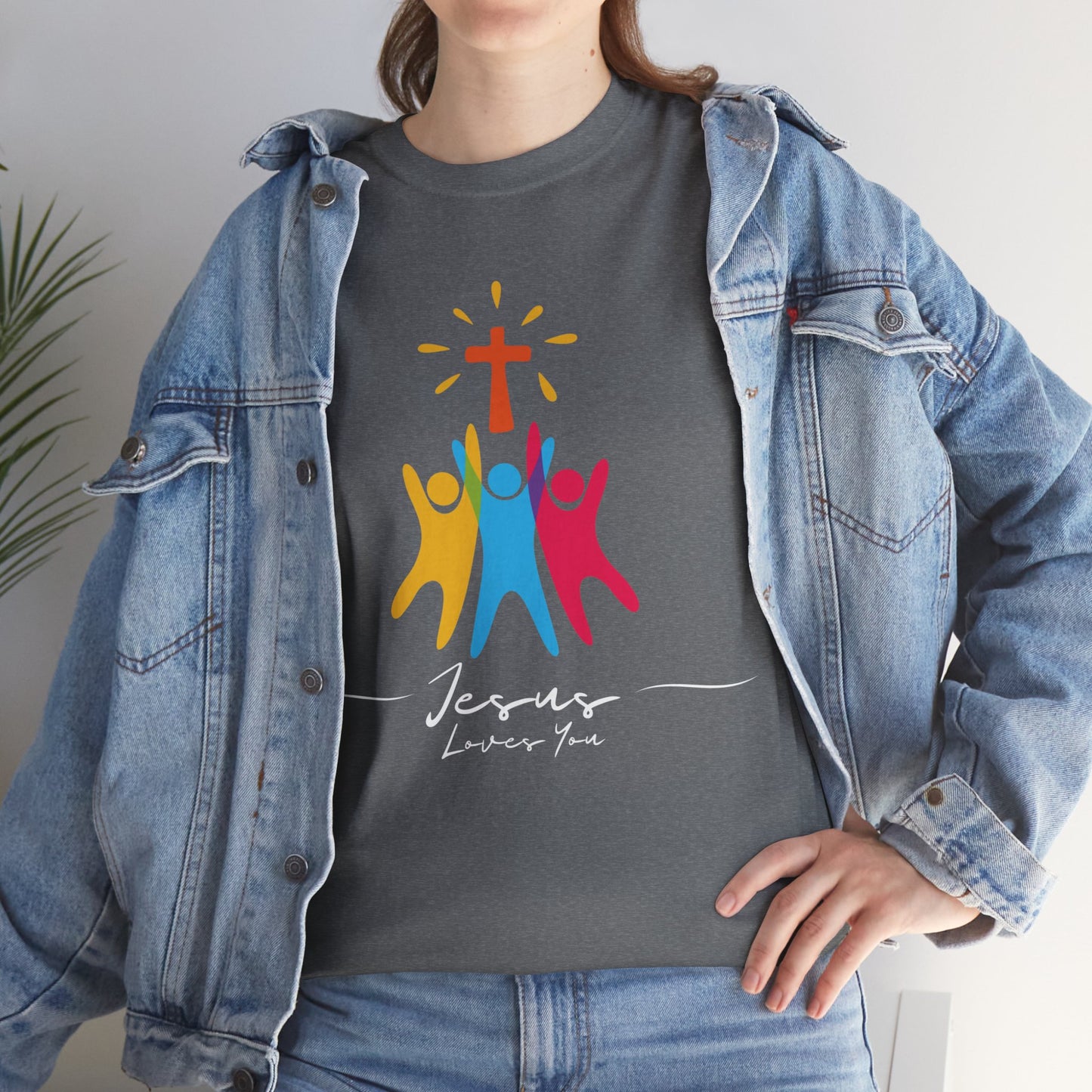 Jesus Loves You - Unisex Heavy Cotton Tee