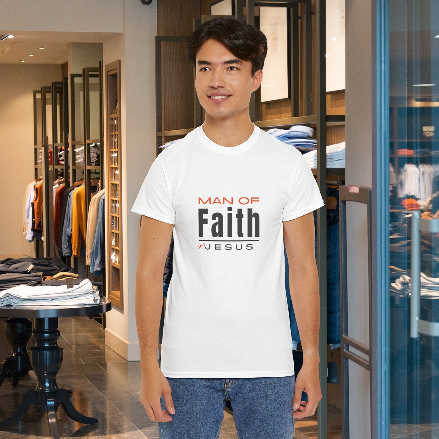 Christian Tee - Man of Faith