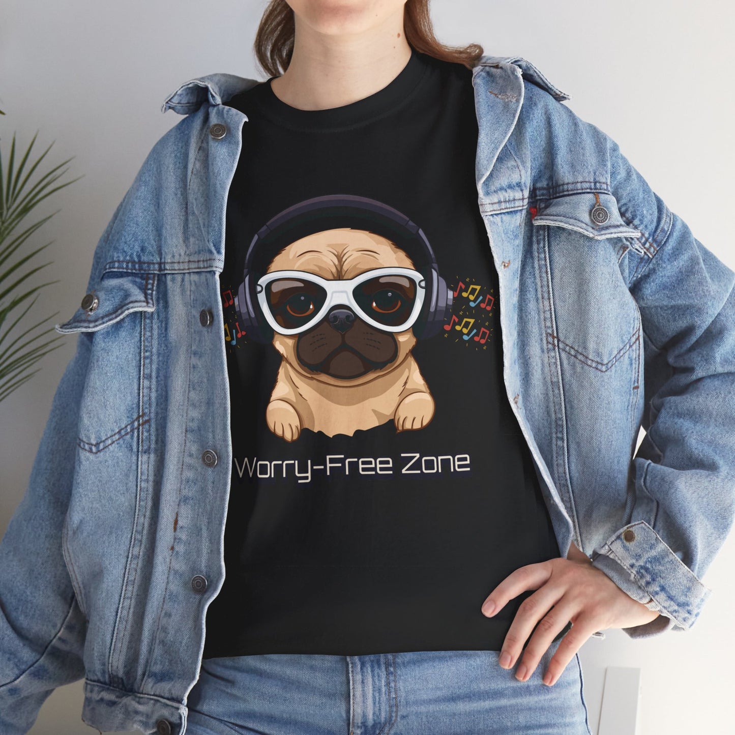 Worry-Free Zone - Unisex Heavy Cotton Tee