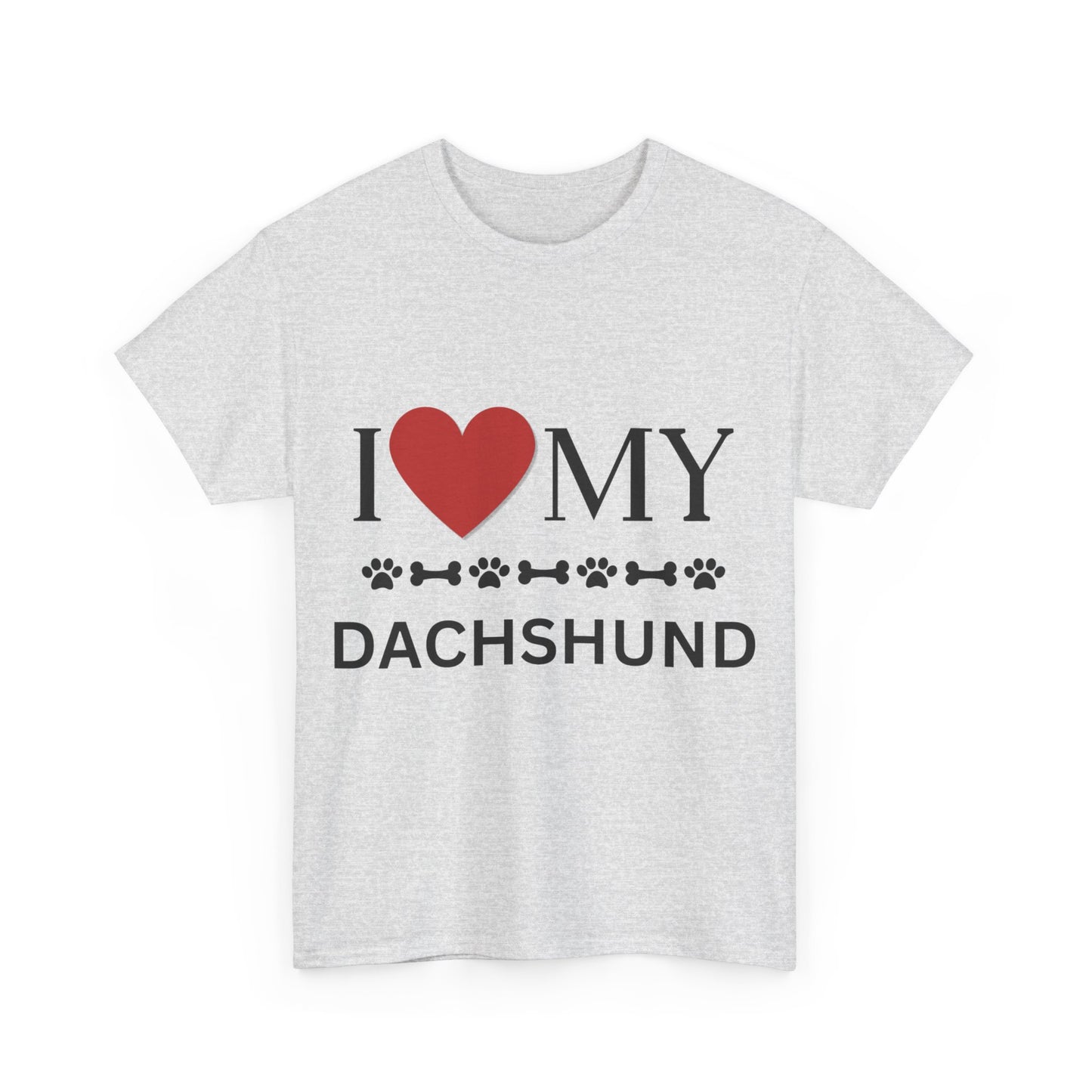 Love my Dachshund - Unisex Heavy Cotton Tee