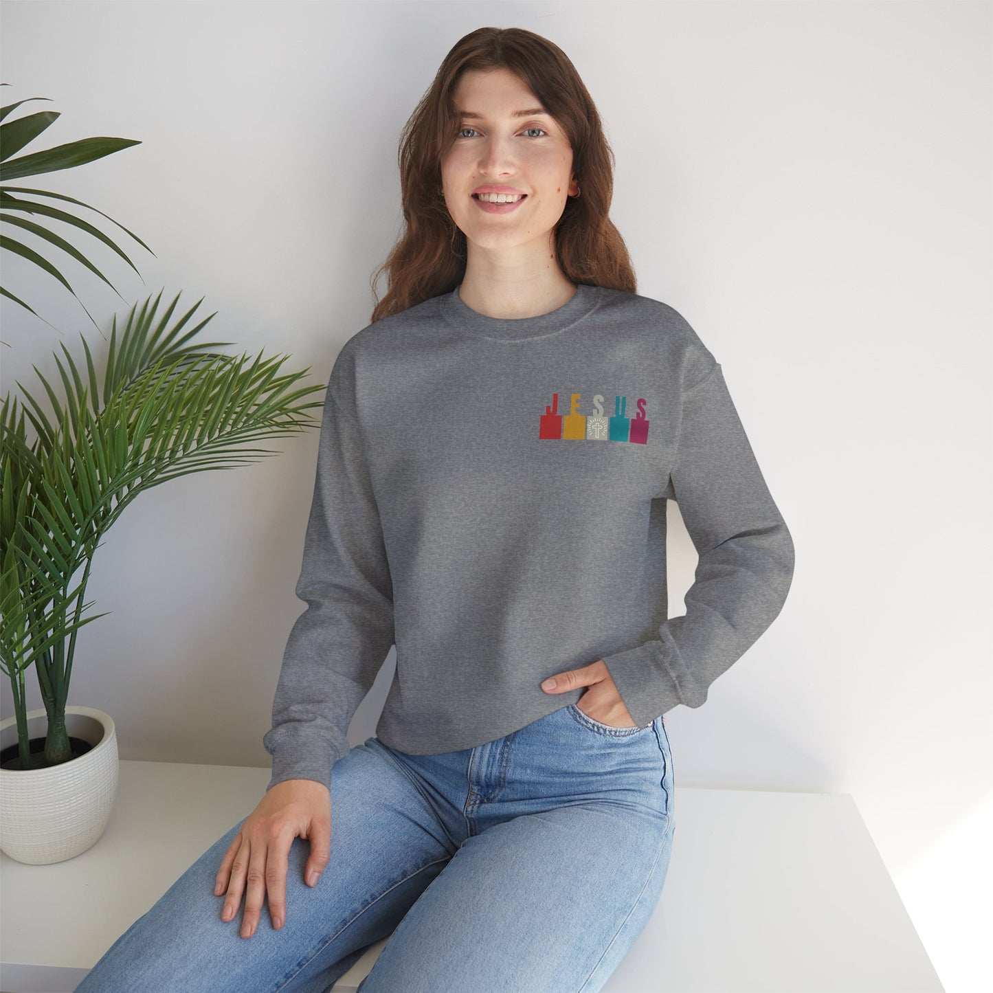 Jesus - Unisex Heavy Blend Crewneck Sweatshirt