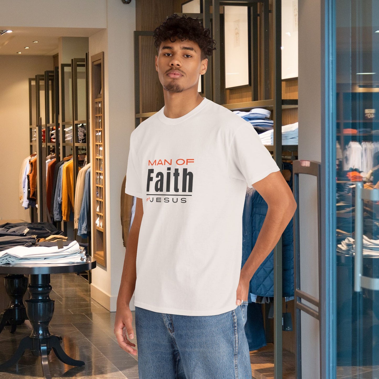 Christian Tee - Man of Faith