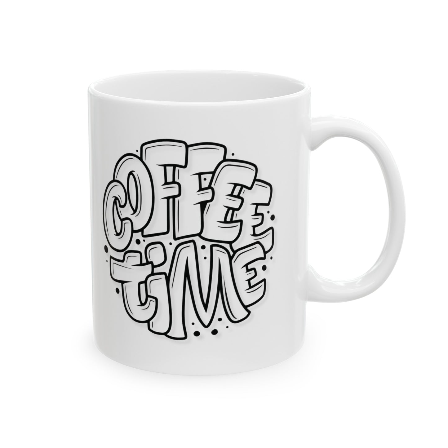 Coffee Time - Ceramic Mug, (11oz)