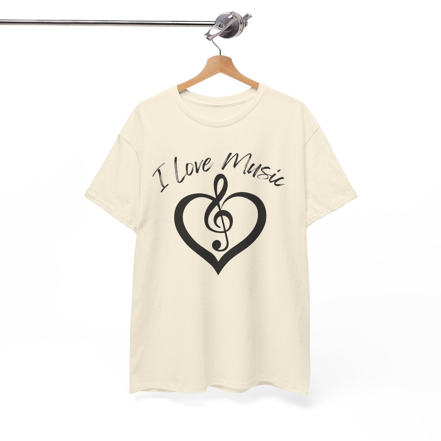 I Love Music - Unisex Heavy Cotton Tee
