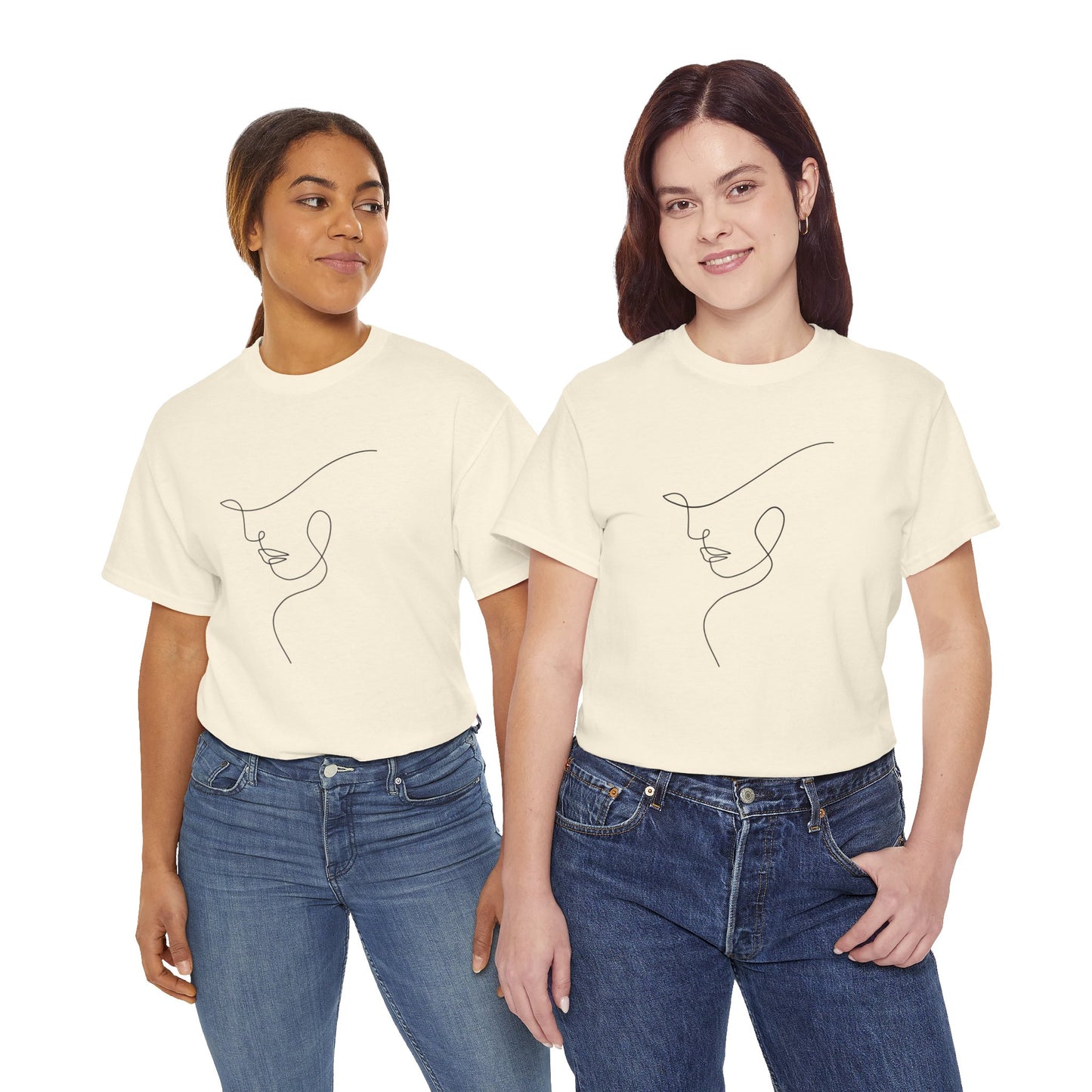 Woman Face - Unisex Heavy Cotton Tee