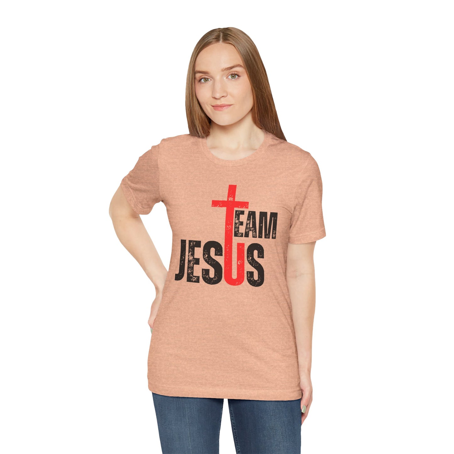 Team Jesus Front - Unisex Jersey Short Sleeve Tee