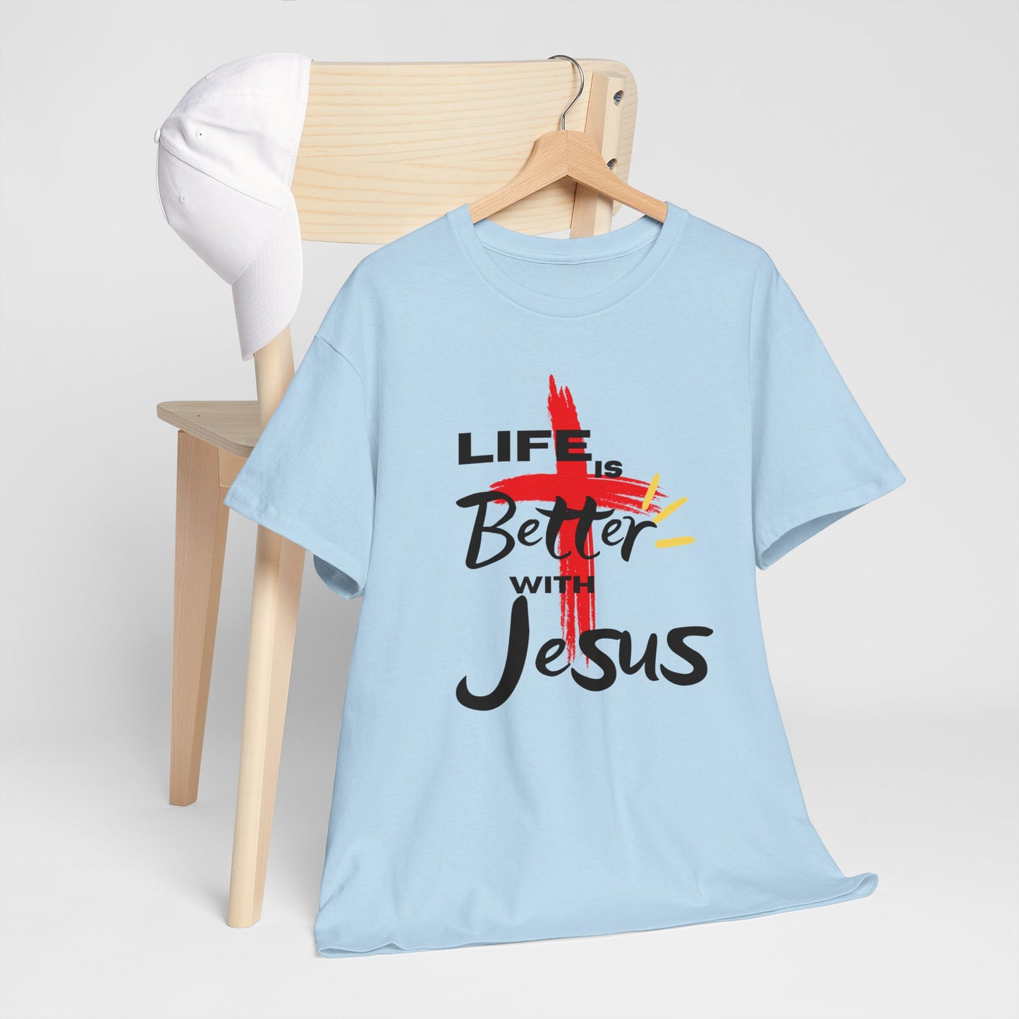 Life is Better with Jesus - Unisex Heavy Cotton Tee
