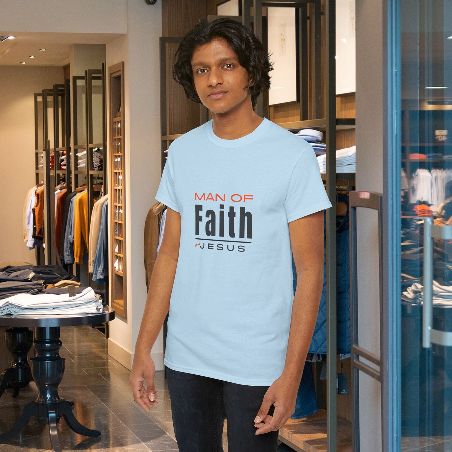 Christian Tee - Man of Faith