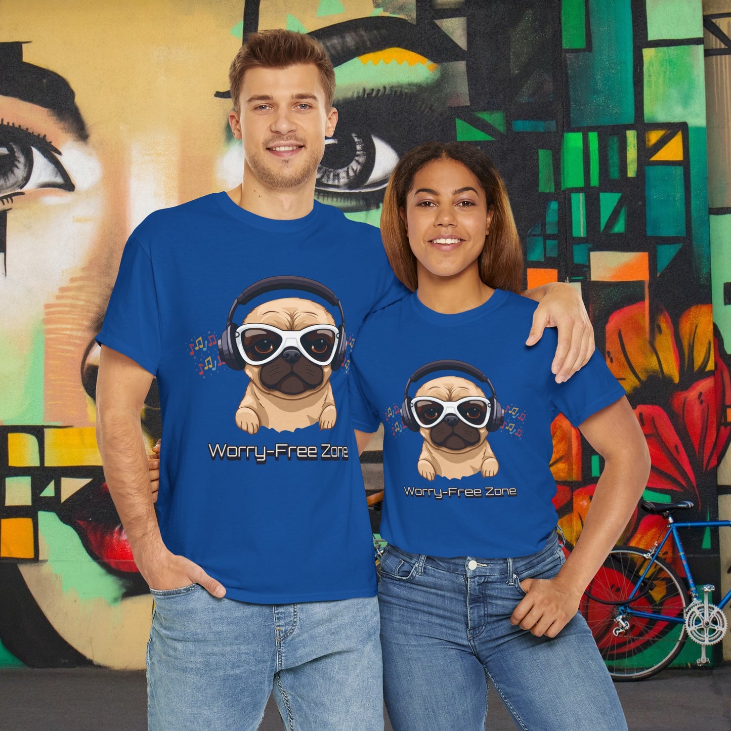 Worry-Free Zone - Unisex Heavy Cotton Tee