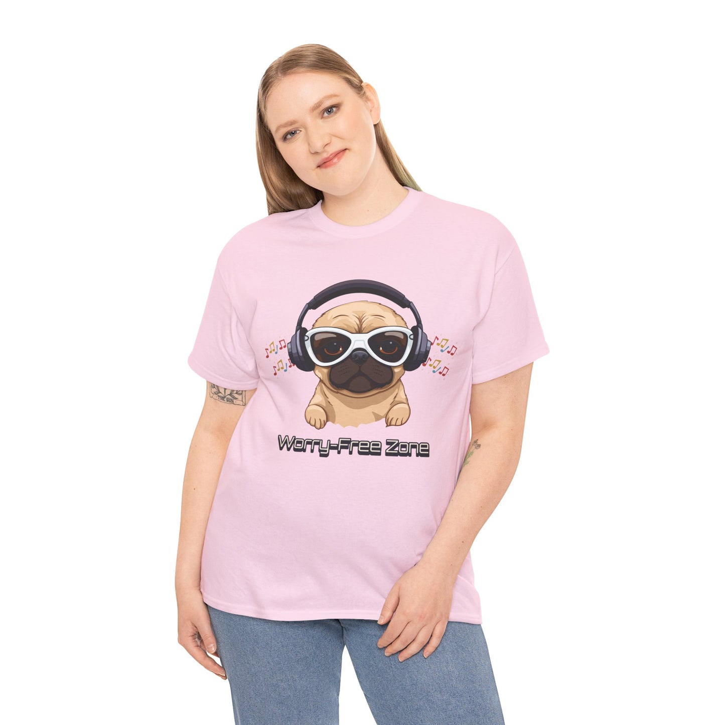 Worry-Free Zone - Unisex Heavy Cotton Tee