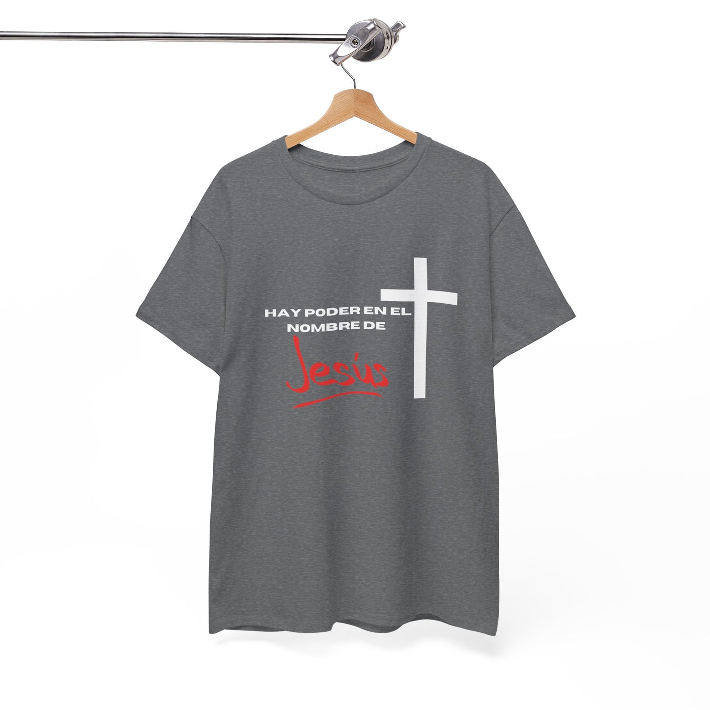 Hay poder en Jesus - Spanish - Unisex Heavy Cotton Tee