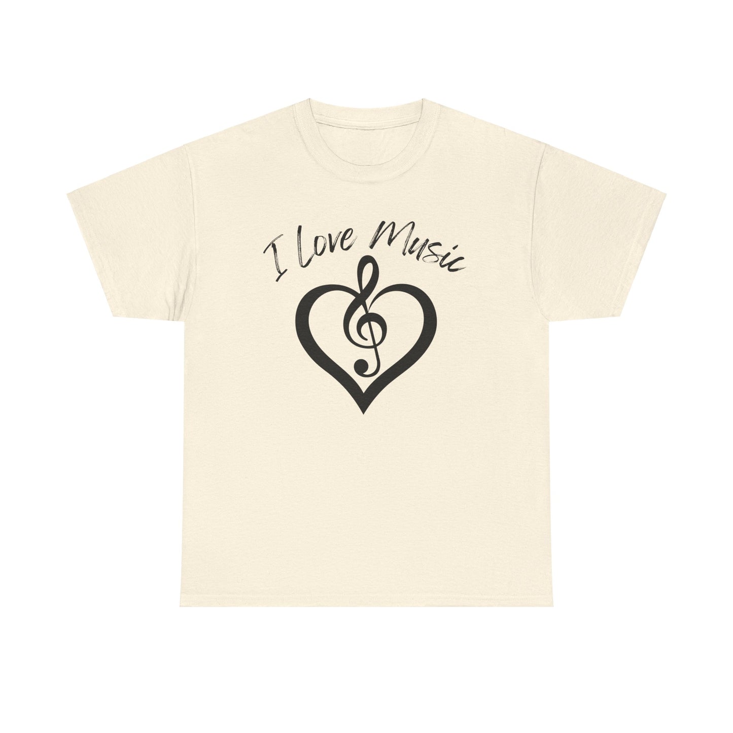 I Love Music - Unisex Heavy Cotton Tee