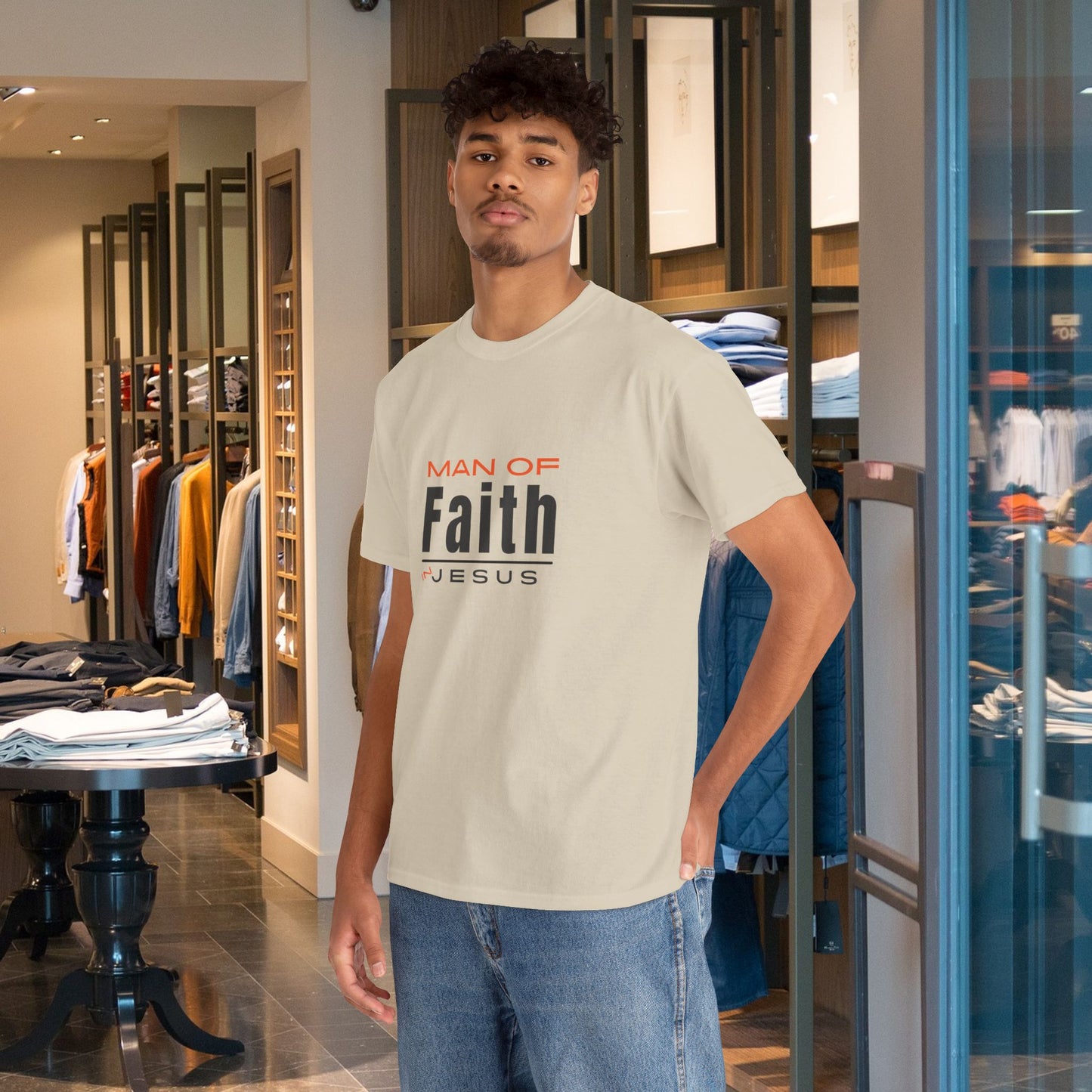 Christian Tee - Man of Faith