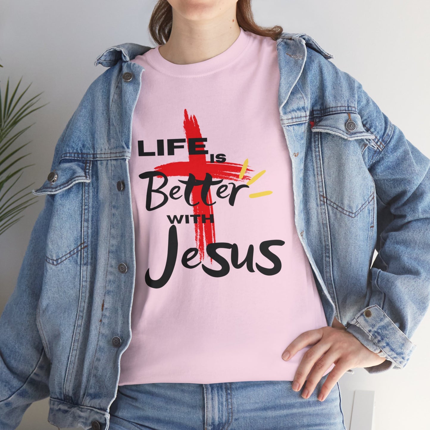 Life is Better with Jesus - Unisex Heavy Cotton Tee