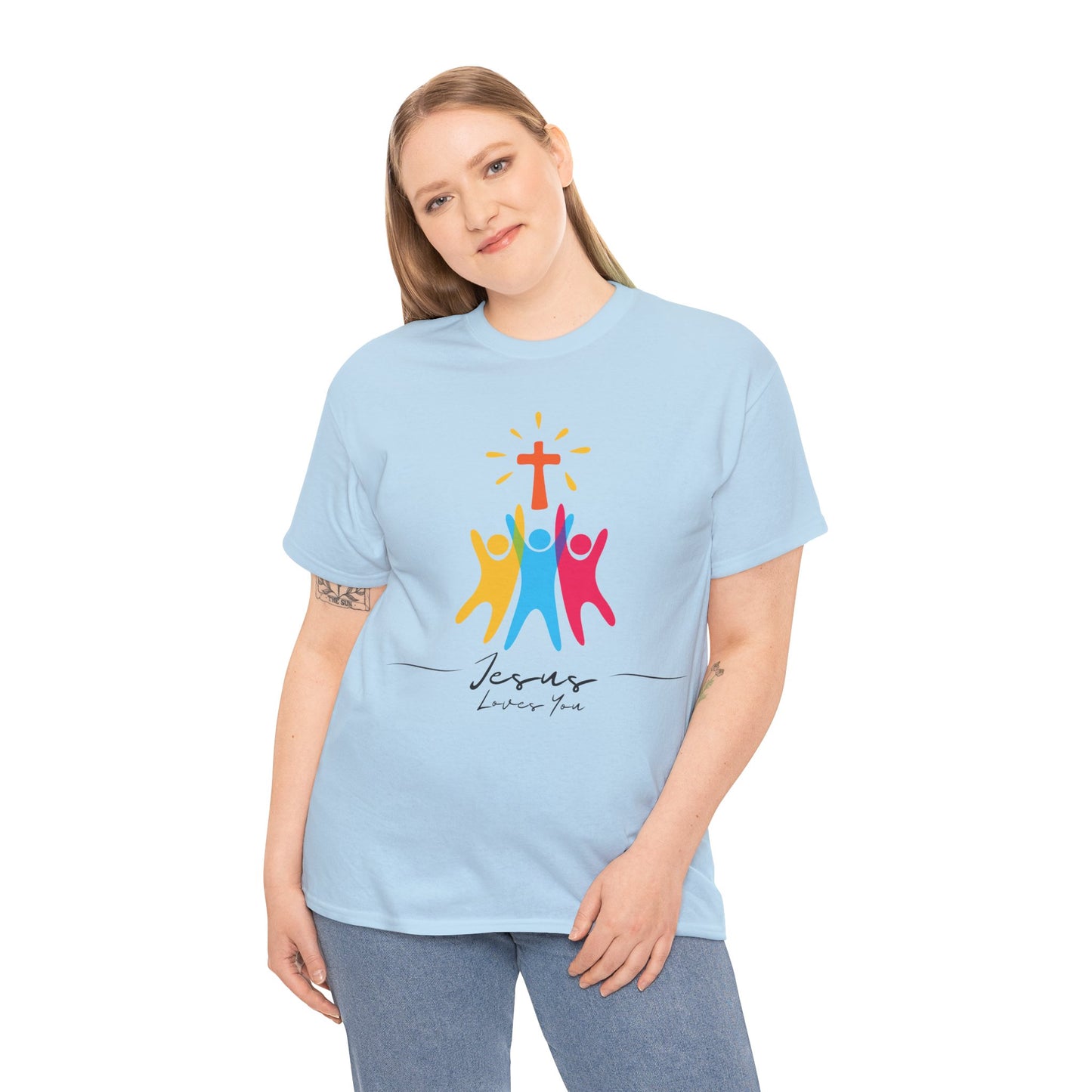 Jesus Loves You - Unisex Heavy Cotton Tee