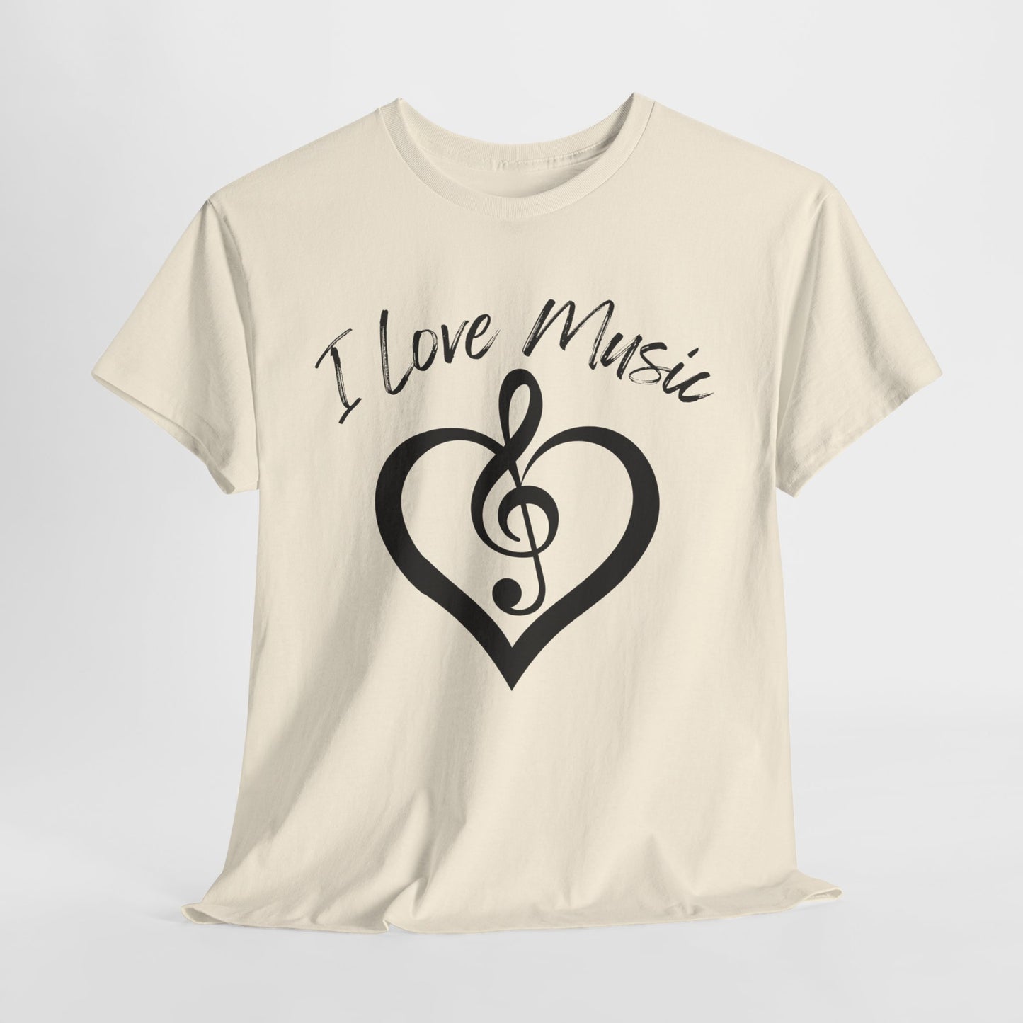 I Love Music - Unisex Heavy Cotton Tee