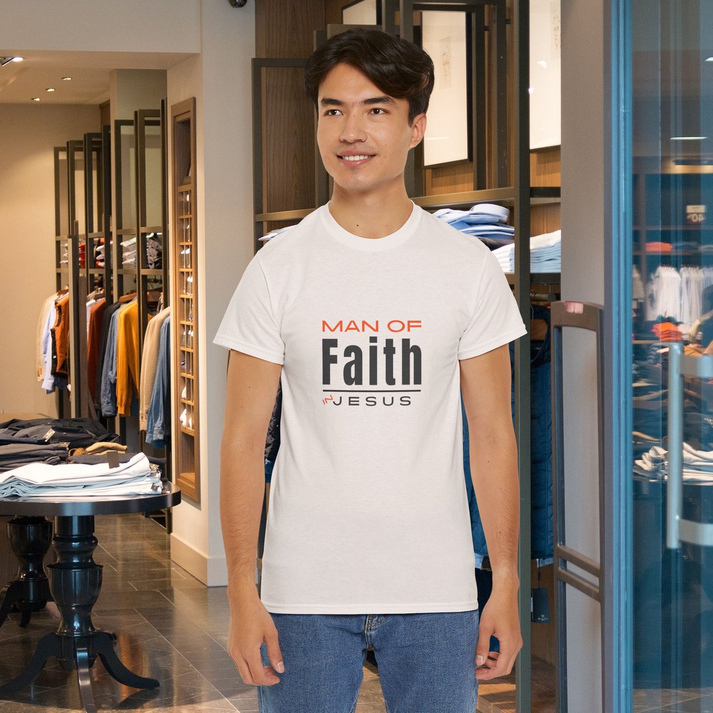 Christian Tee - Man of Faith