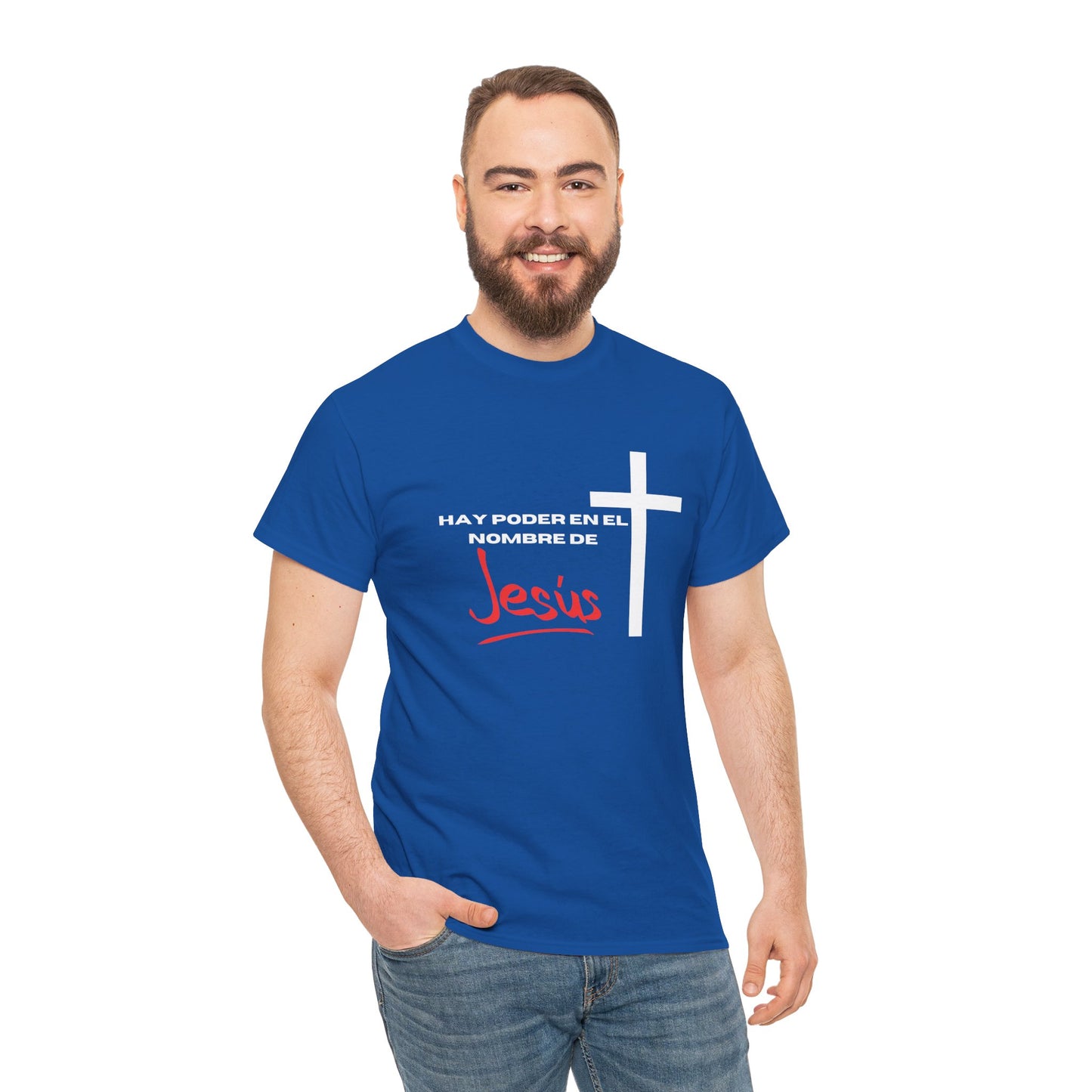 Hay poder en Jesus - Spanish - Unisex Heavy Cotton Tee