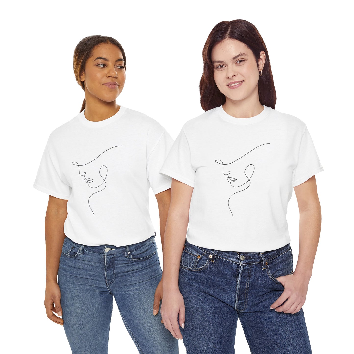 Woman Face - Unisex Heavy Cotton Tee