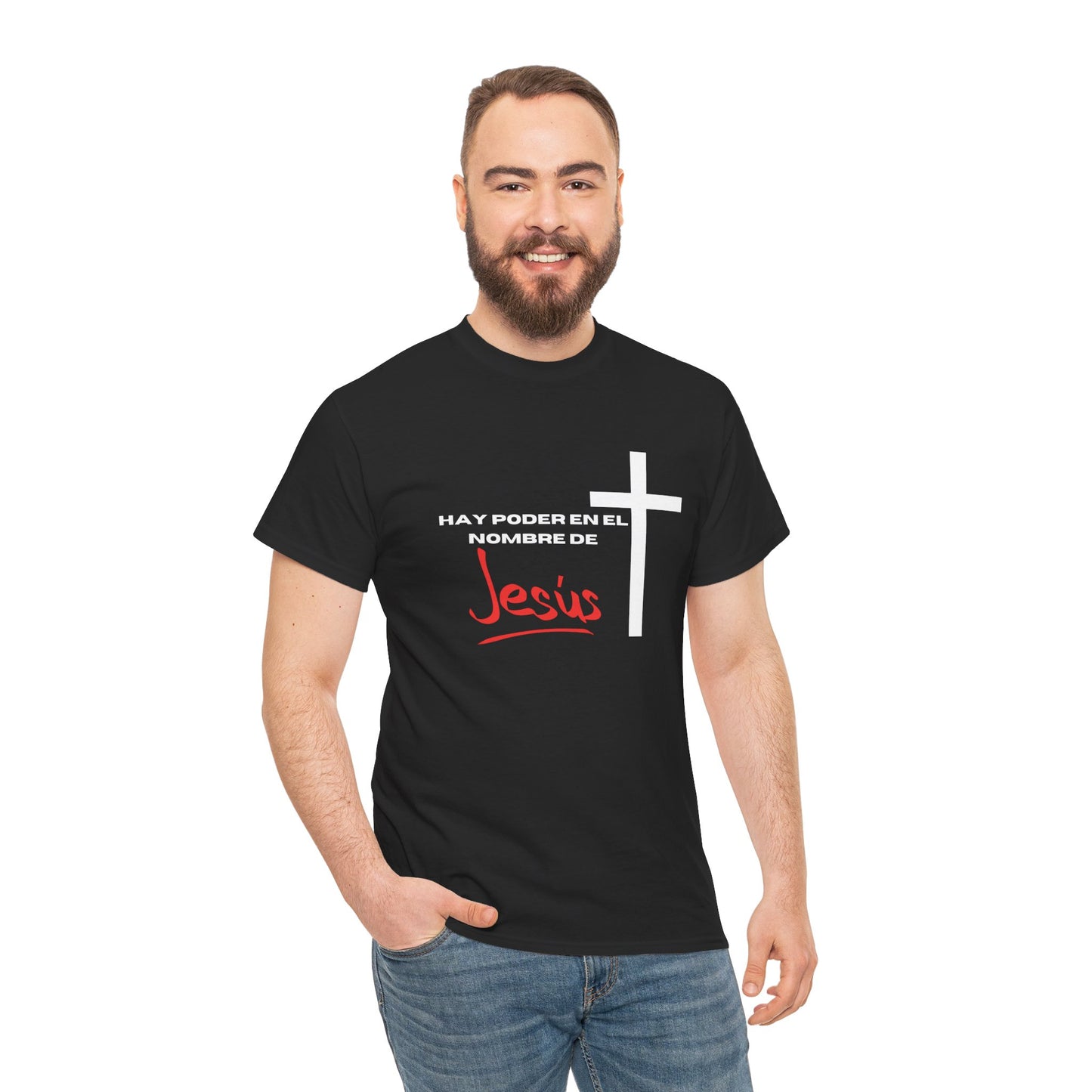 Hay poder en Jesus - Spanish - Unisex Heavy Cotton Tee