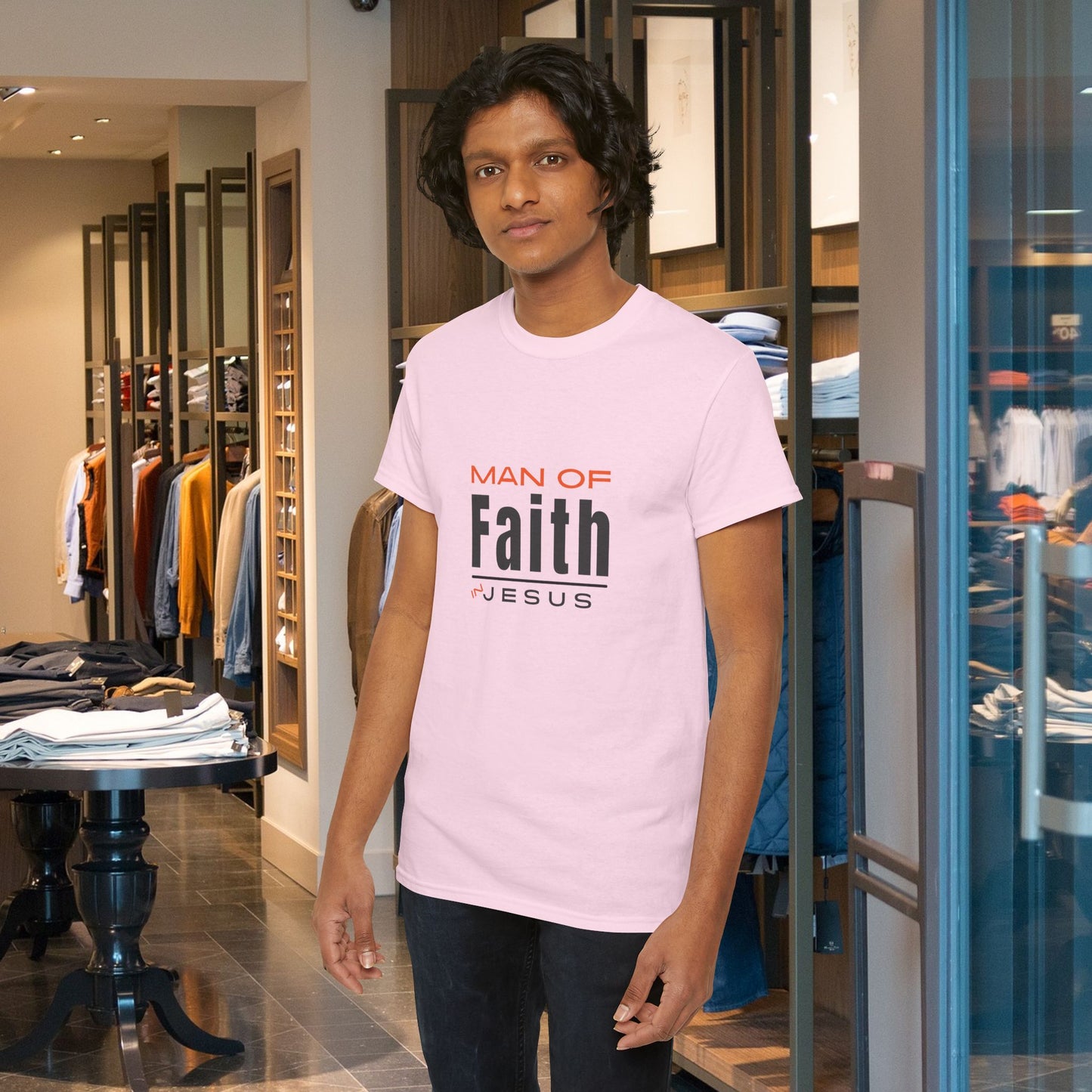 Christian Tee - Man of Faith