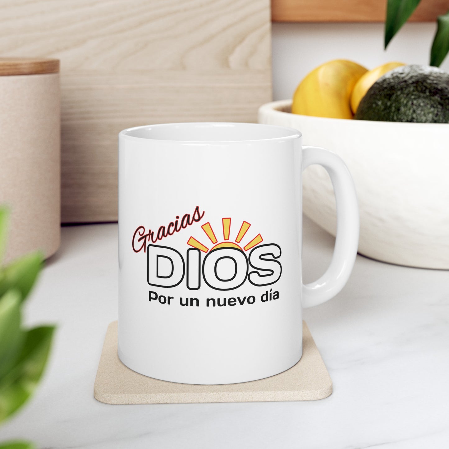 Gracias Dios - Ceramic Mug, (11oz)