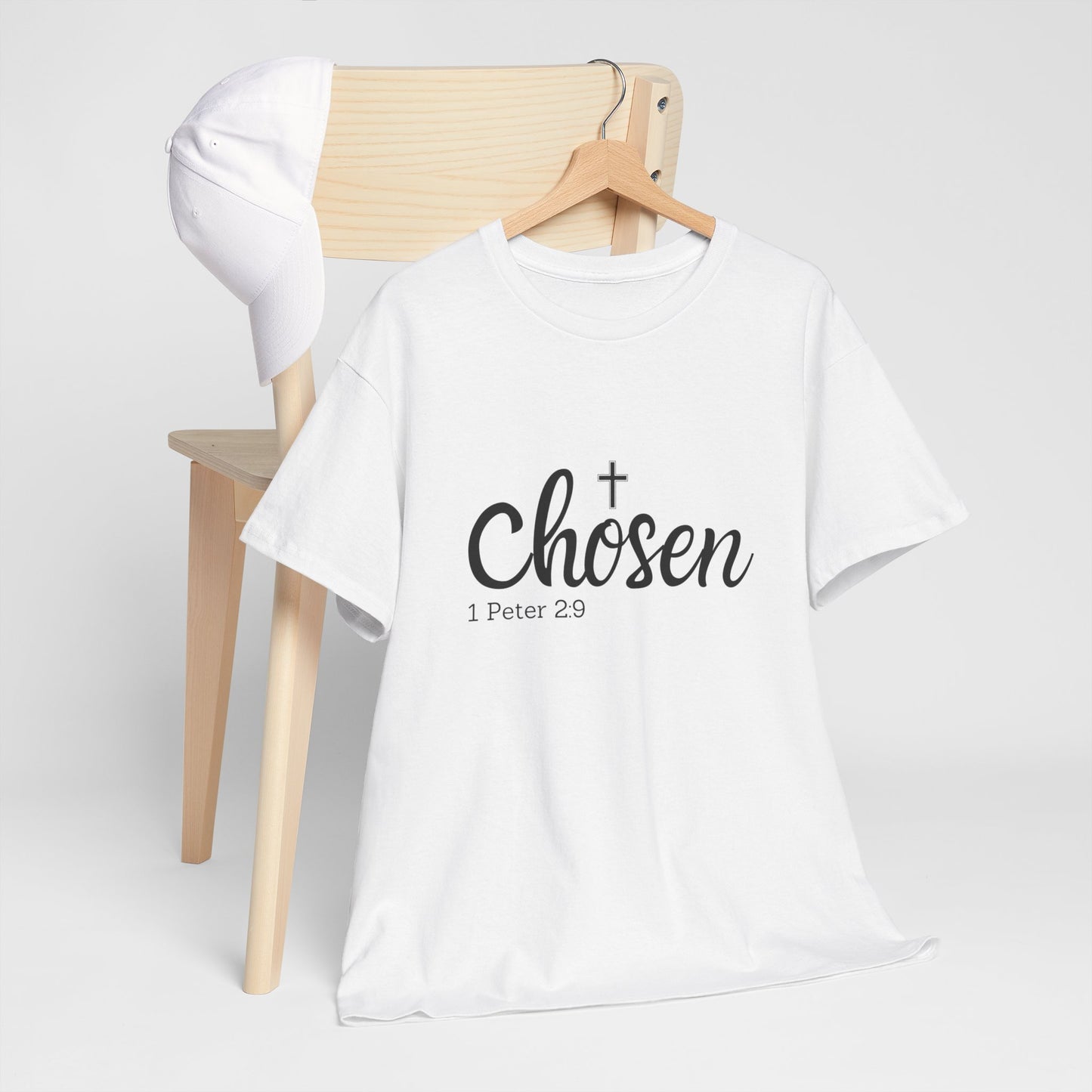 Religious Tee with 'Chosen by God' Quote