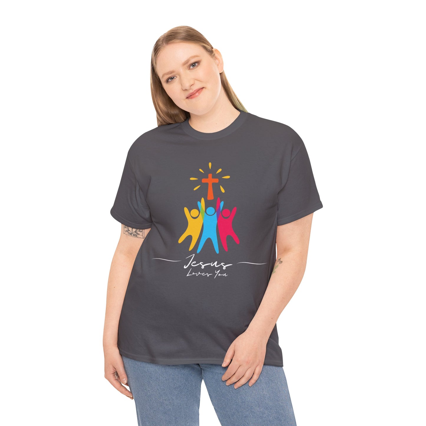 Jesus Loves You - Unisex Heavy Cotton Tee